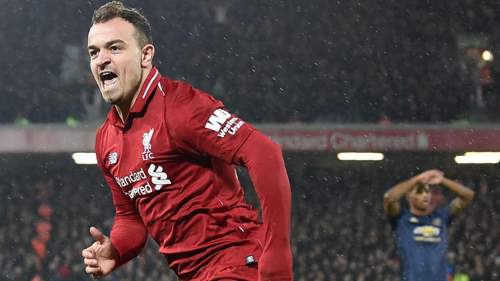 Liverpool's Xherdan Shaqiri reflects on Man Utd win and jokes