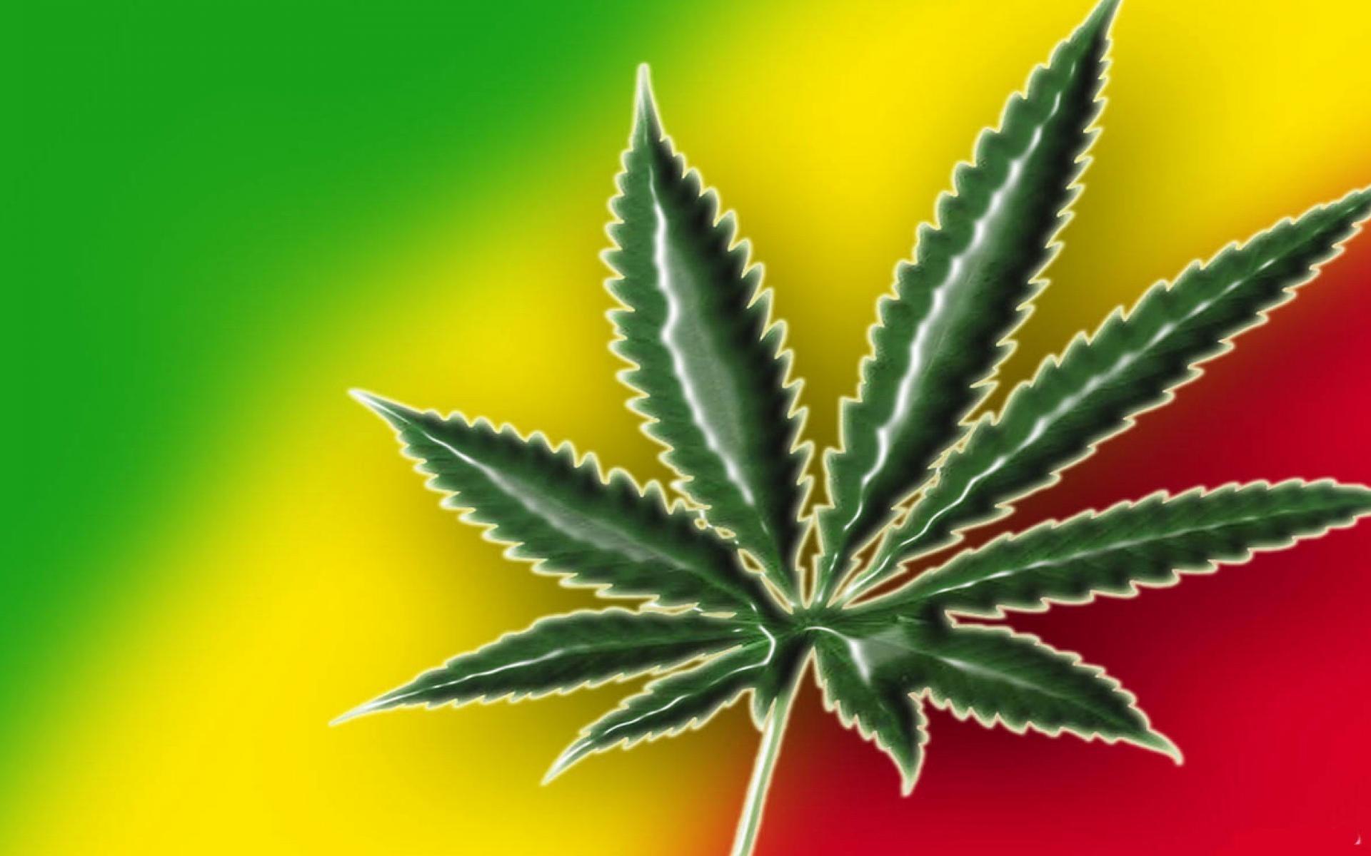 Trippy Rasta Weed Wallpaper background picture