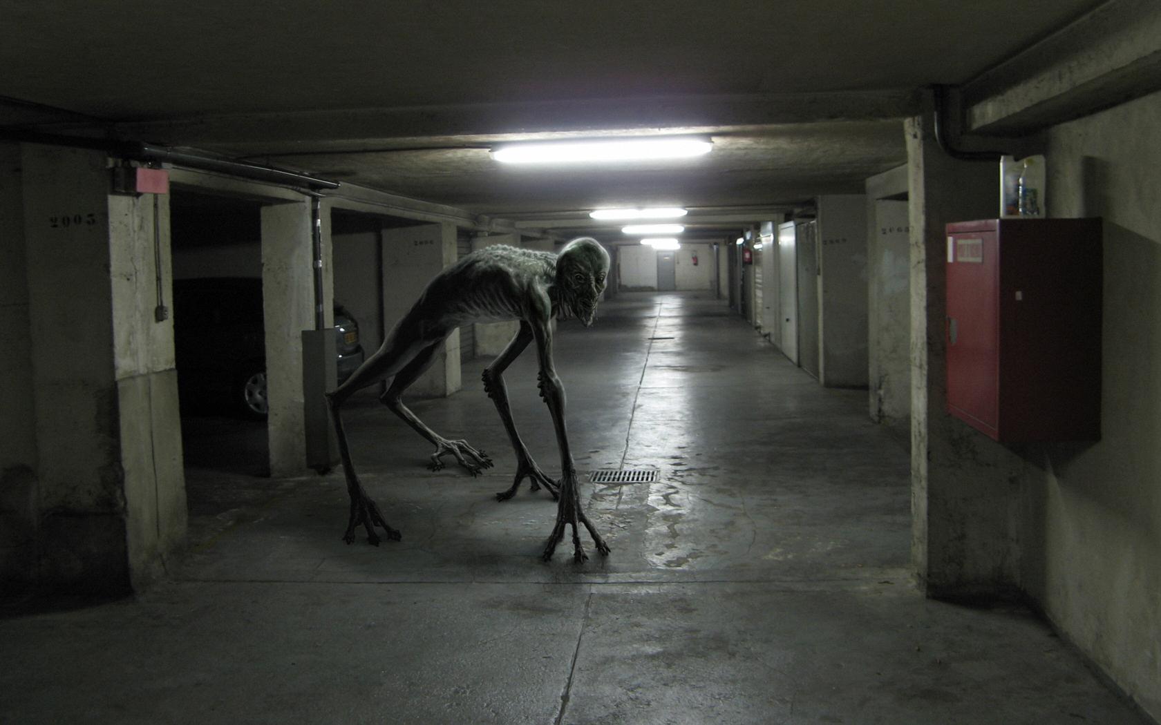 monsters, hallway, creep, spooky, creatures, alien life forms, Alien