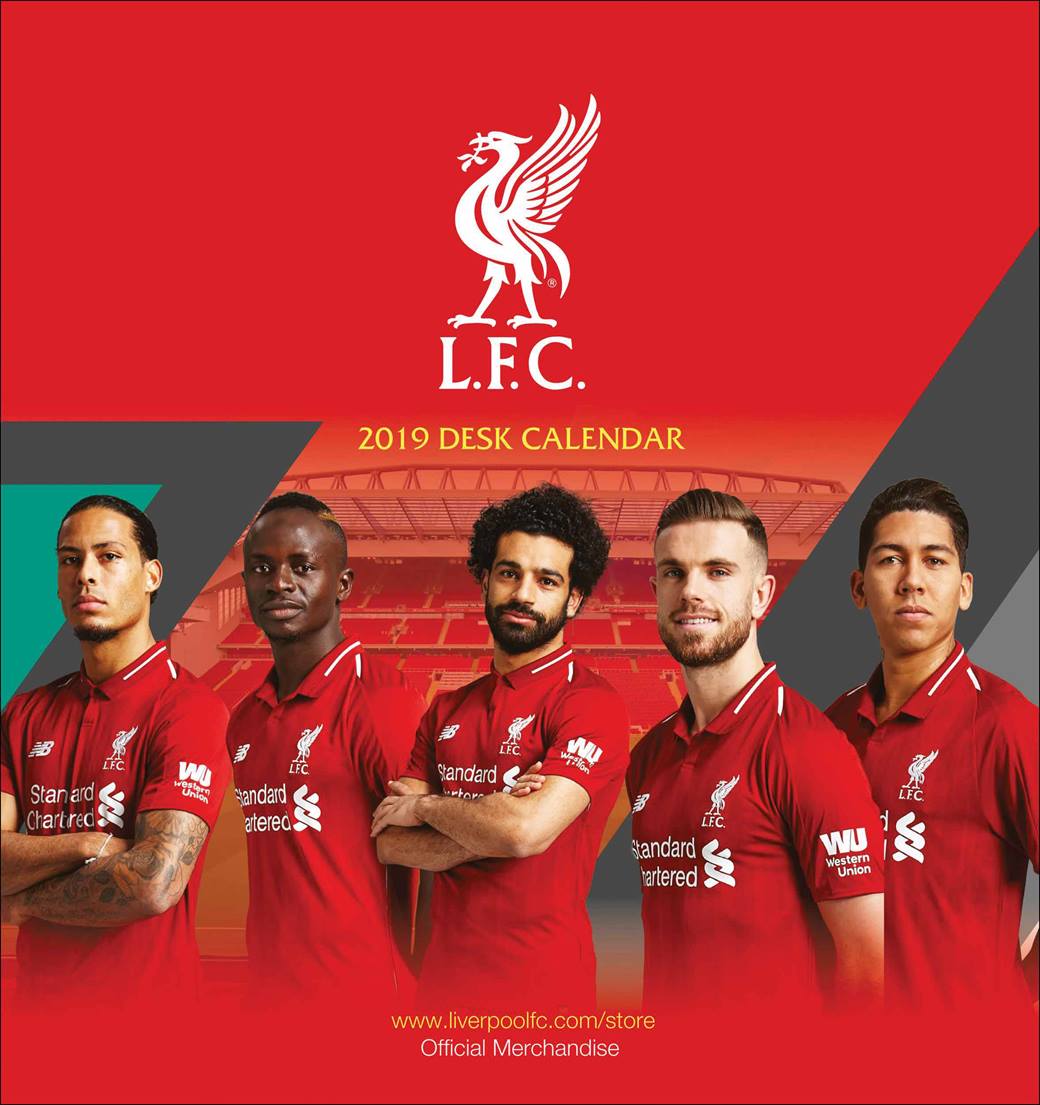 Liverpool FC Easel Calendar 2019 Club UK