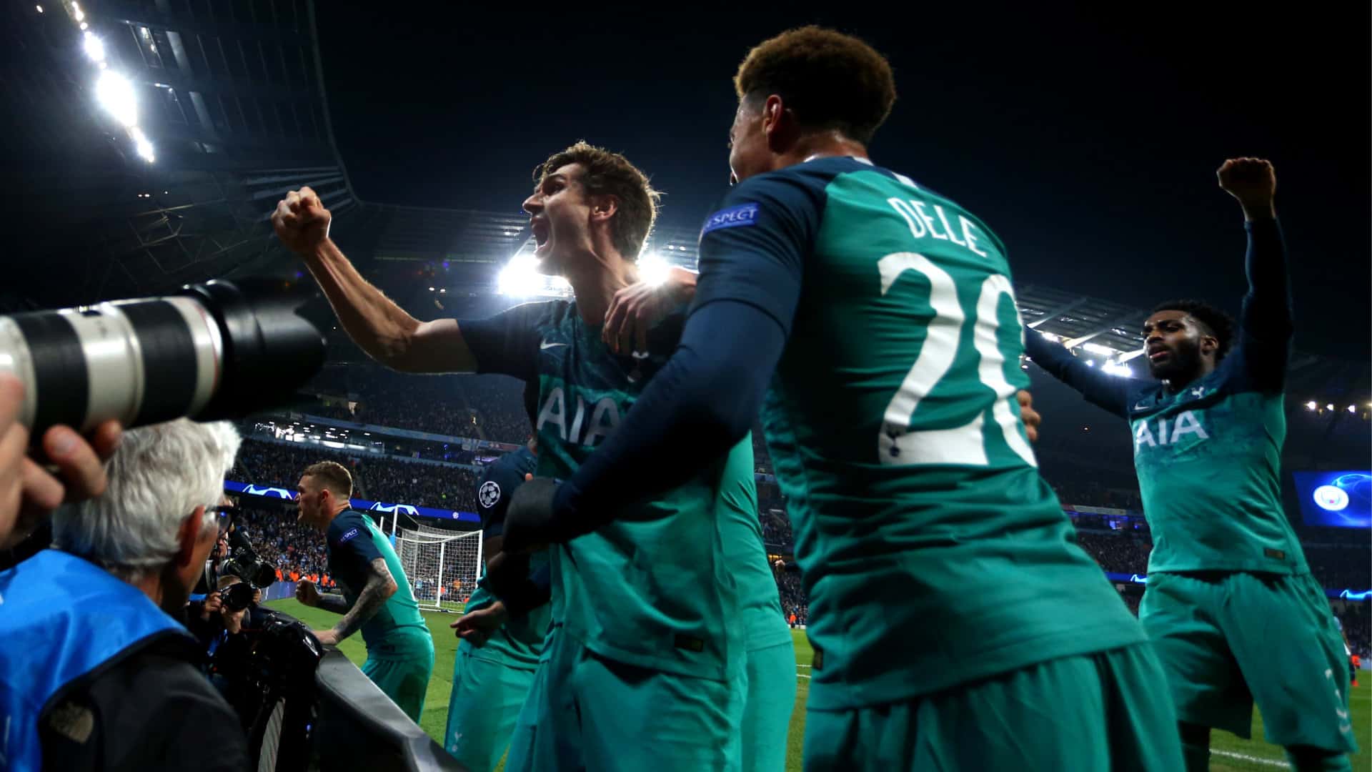 Manchester City vs Tottenham: Spurs progress after goal fest at