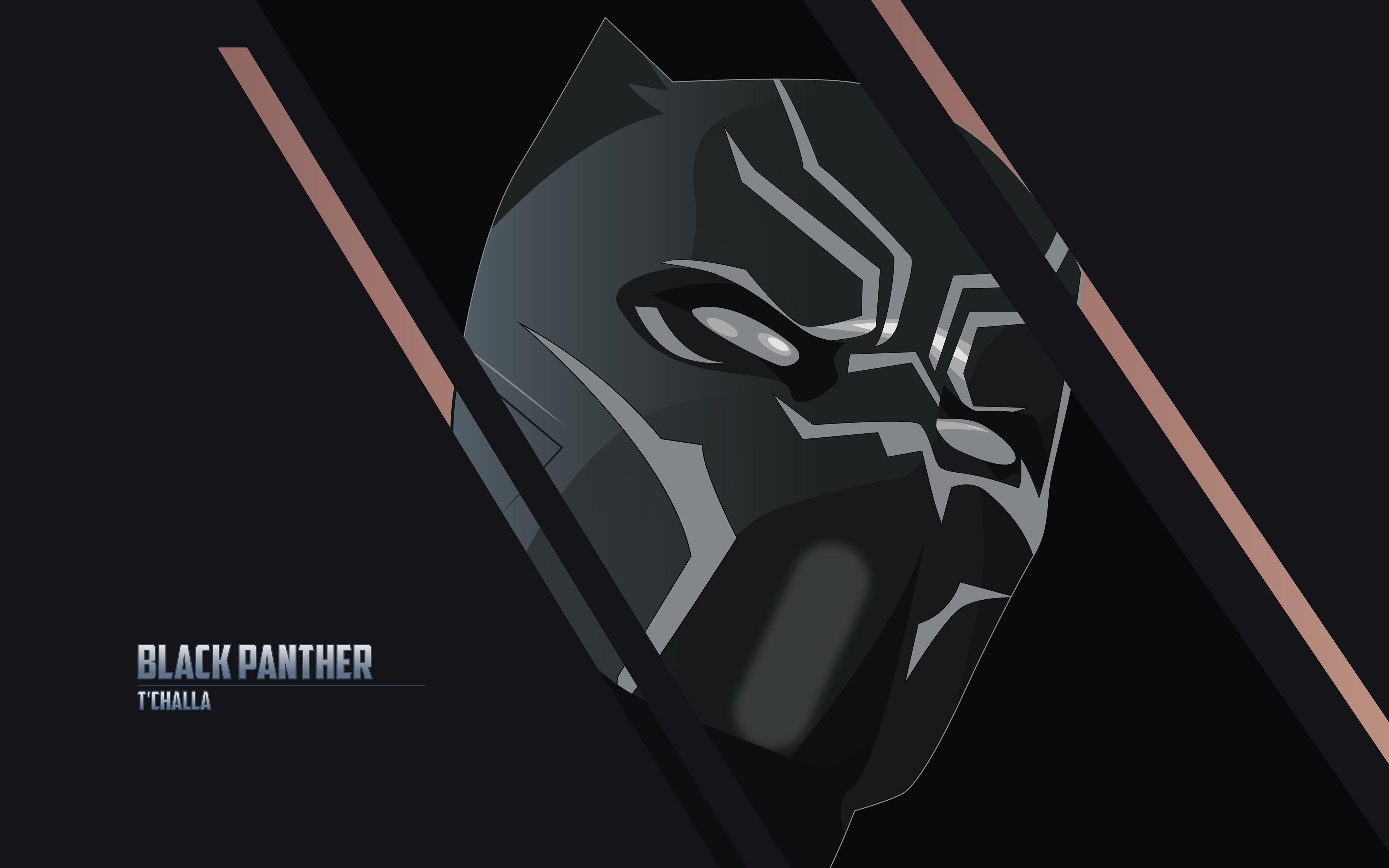 T'Challa The Black Panther 4K Wallpaper