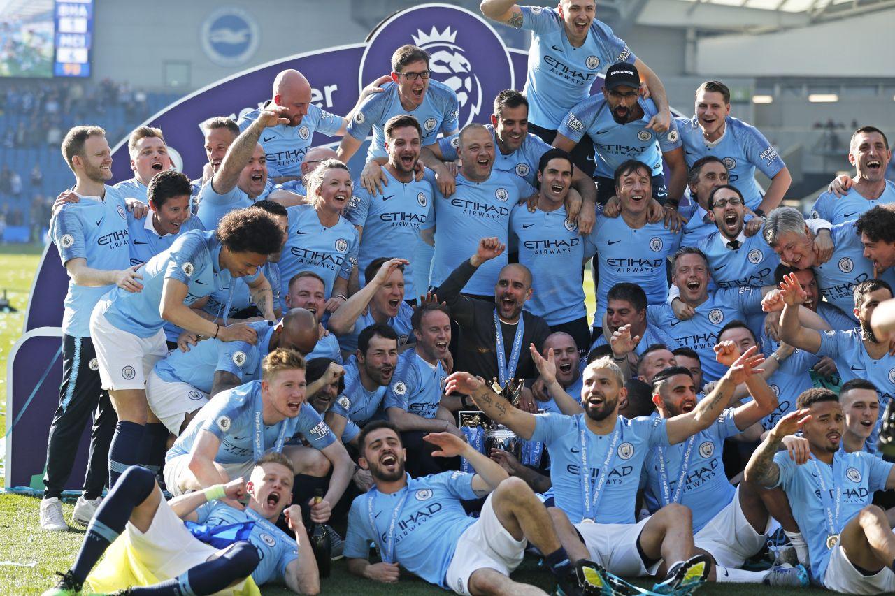 Manchester City Takes the Premier League Title City Takes the Premier League Title City Premier League Champions 2019 Wallpaper