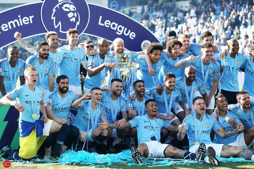 Man City retains Premier League title on final day of season City retains Premier League title on final day of season. City Premier League Champions 2019 Wallpaper