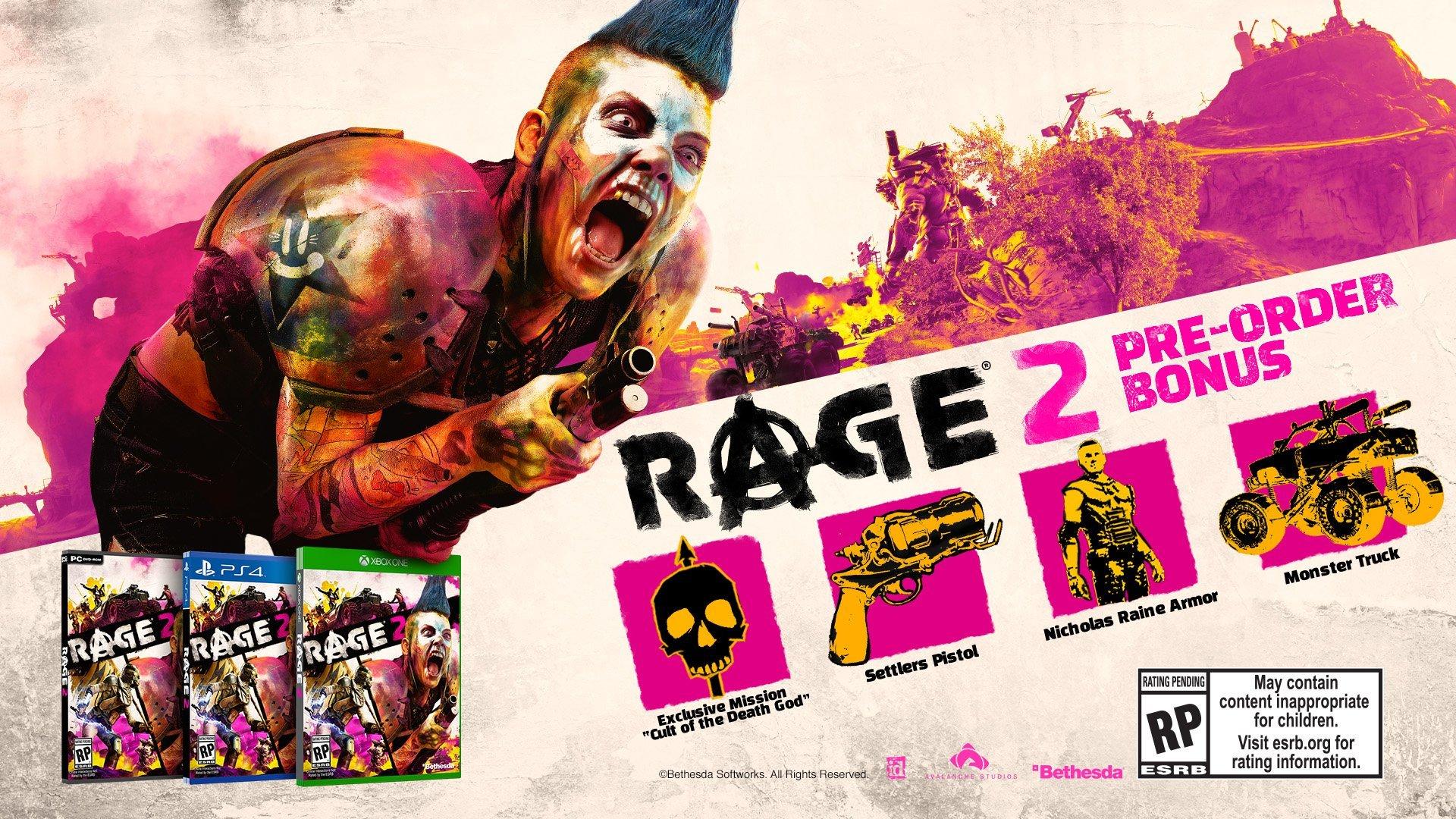 Rage 2 Preorder Bonus Includes Mission, Weapons, Armor and More