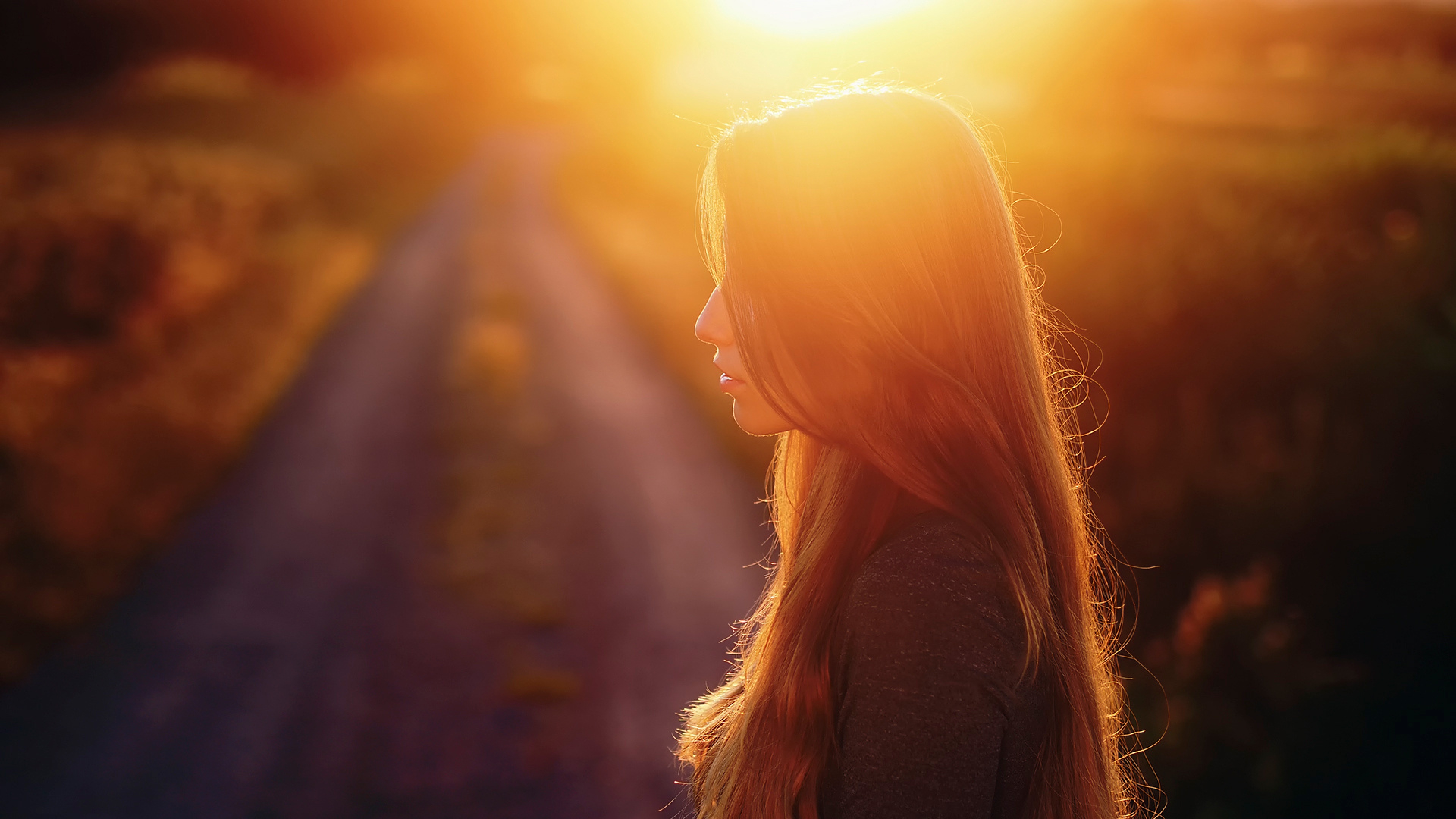 Girl Sunset Hair, HD Photography, 4k Wallpaper, Image, Background