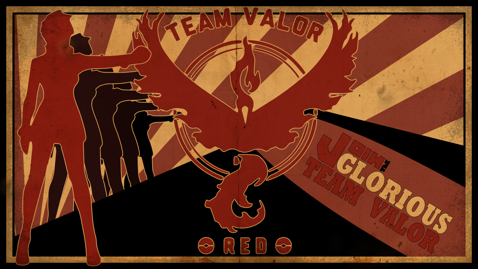 Pokemon GO Team Valor Art, HD Games, 4k Wallpaper, Image
