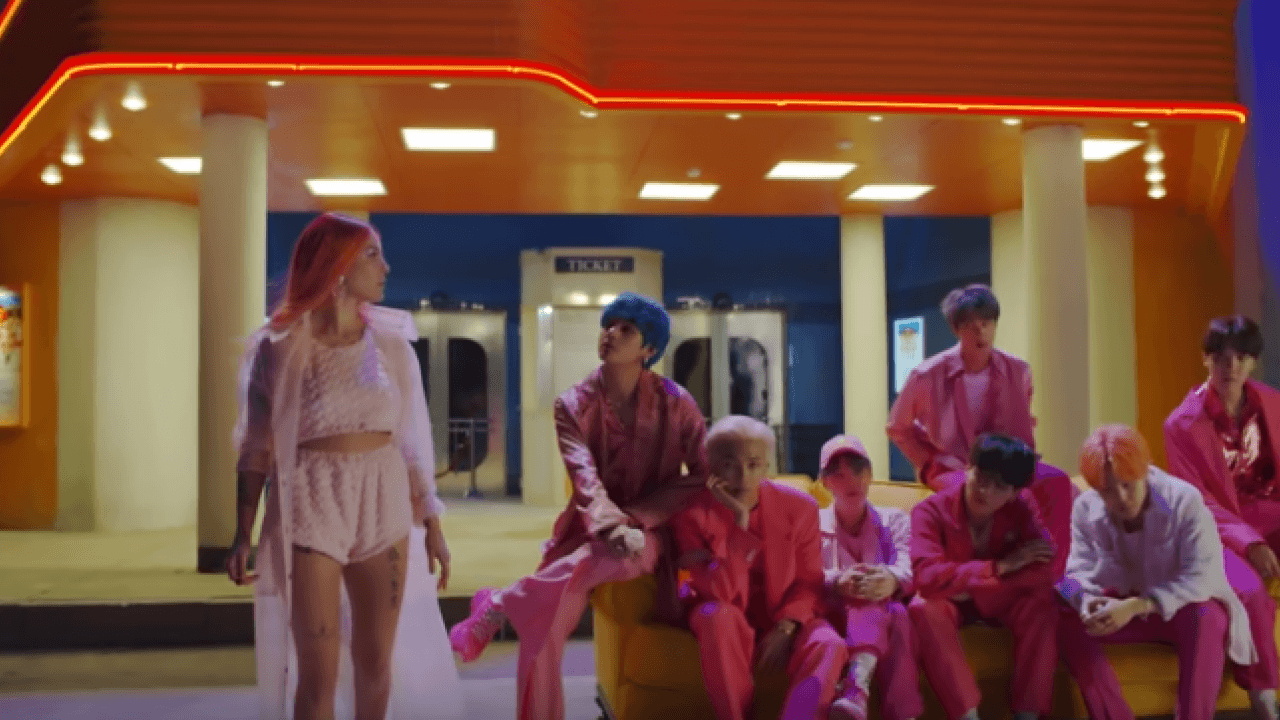 BTS Releases First Look at Halsey Collaboration 'Boy With Luv