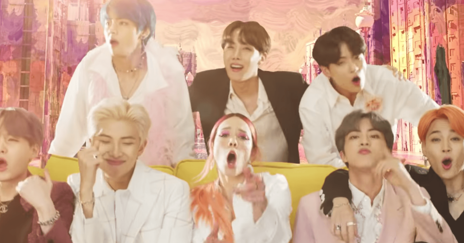 BTS, Halsey Team Up In Candy Hued New Video For 'Boy With Luv