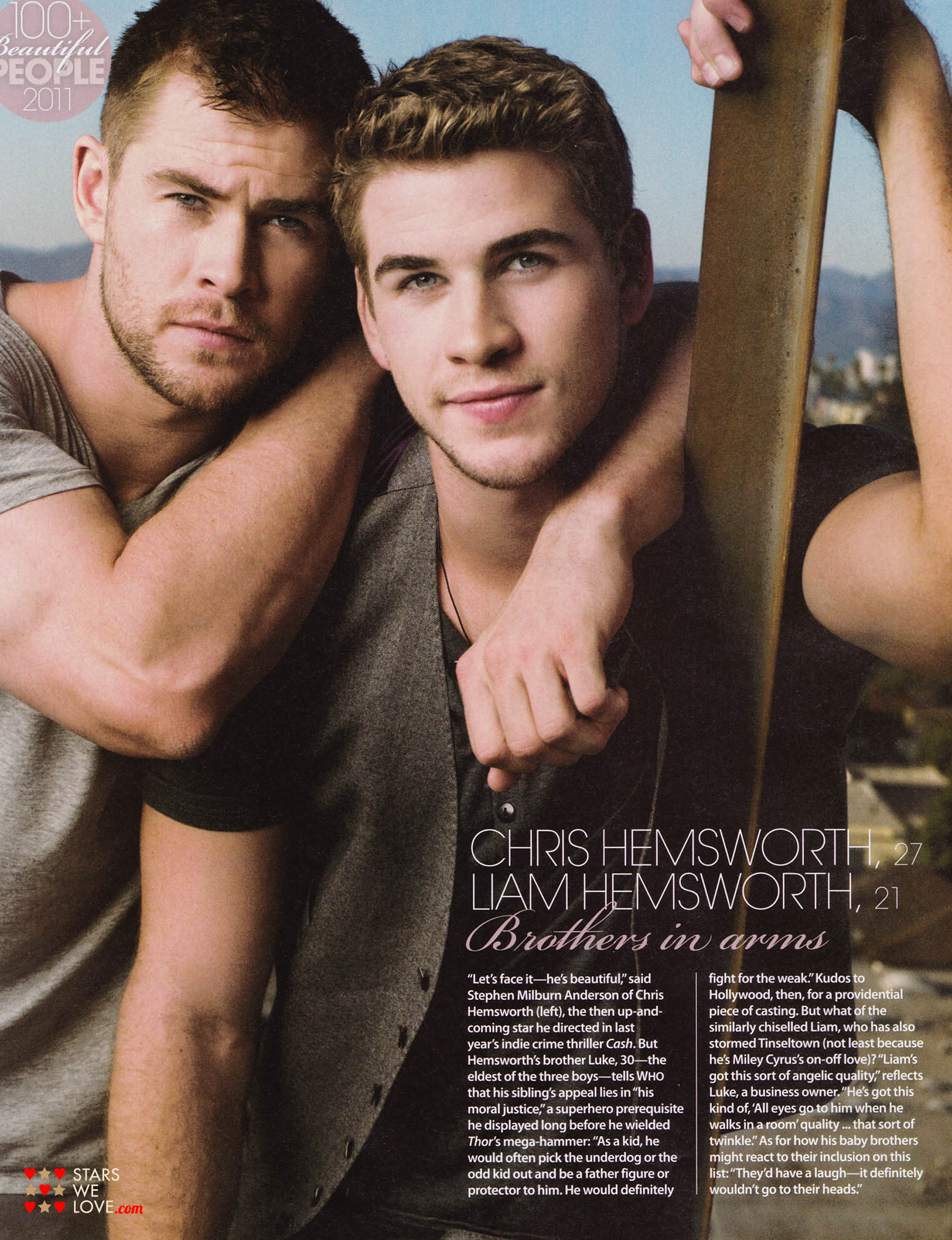 Liam Hemsworth and Chris Hemsworth HD Wallpaper, Background Image