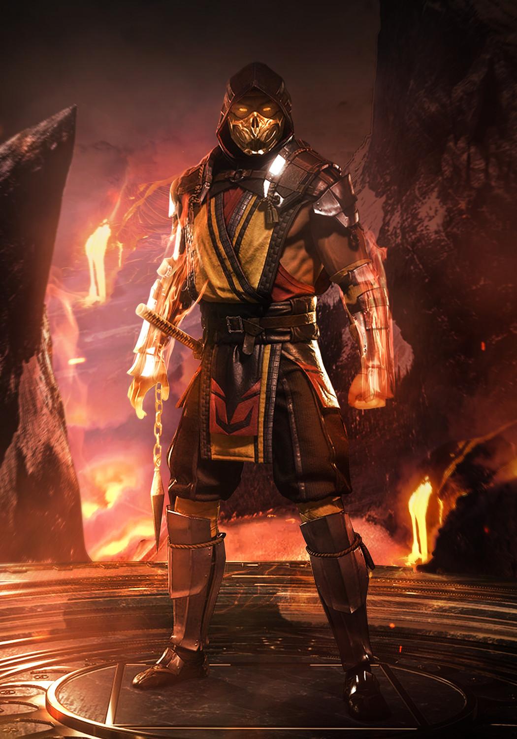 MK11 Scorpion render. Test Your Might