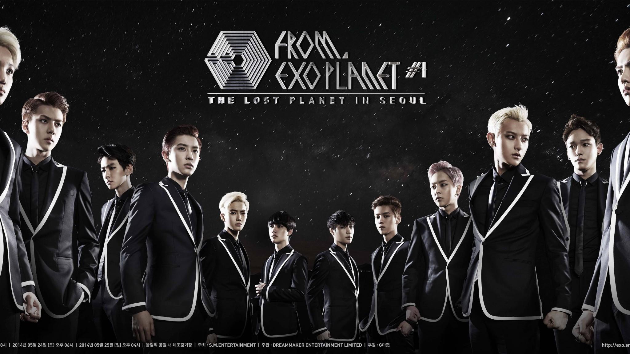 Télécharger 2048x1152 Exo K Exo M Suho Kim Junmyun Baekhyun Byun