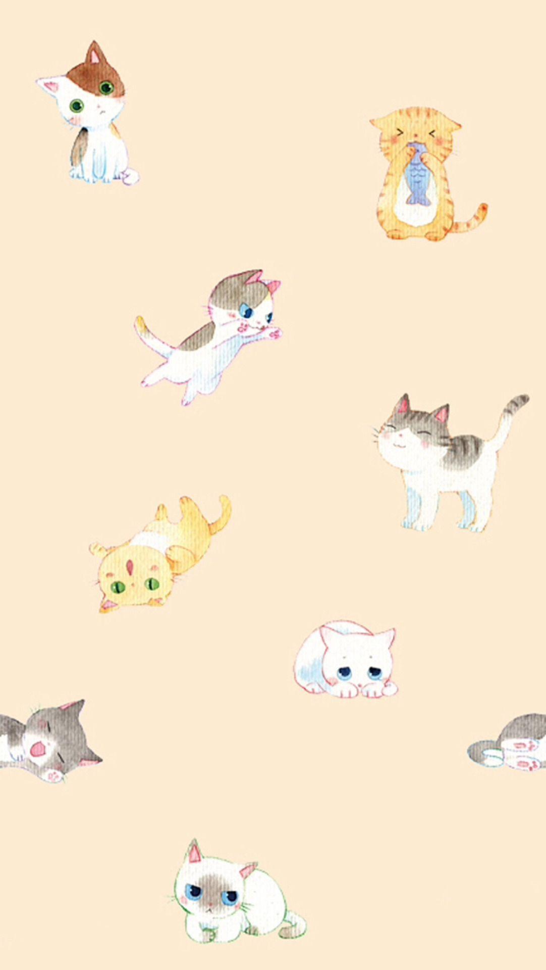 Cute Japanese Kitten Wallpaper