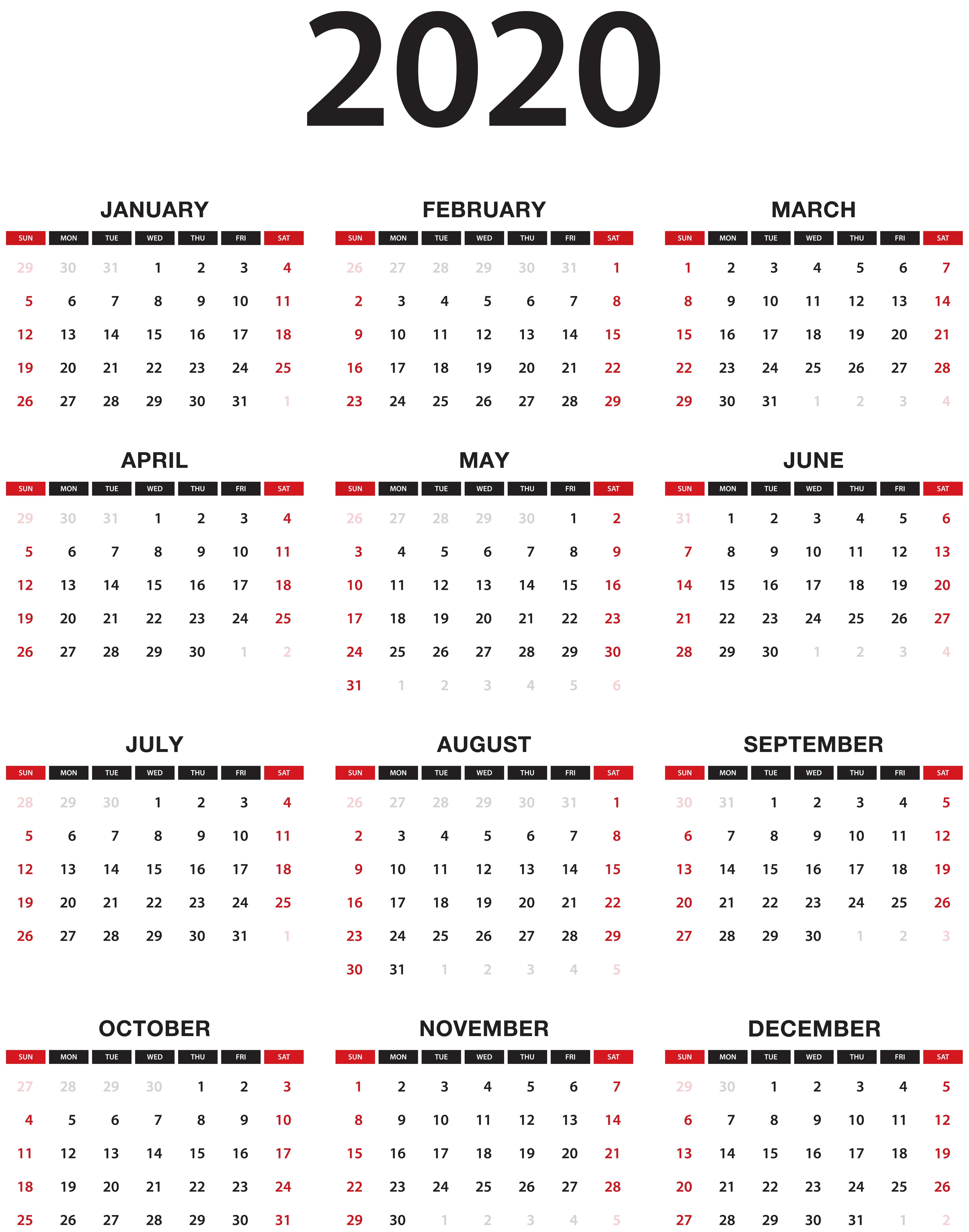 Calendar Transparent PNG Clip Art