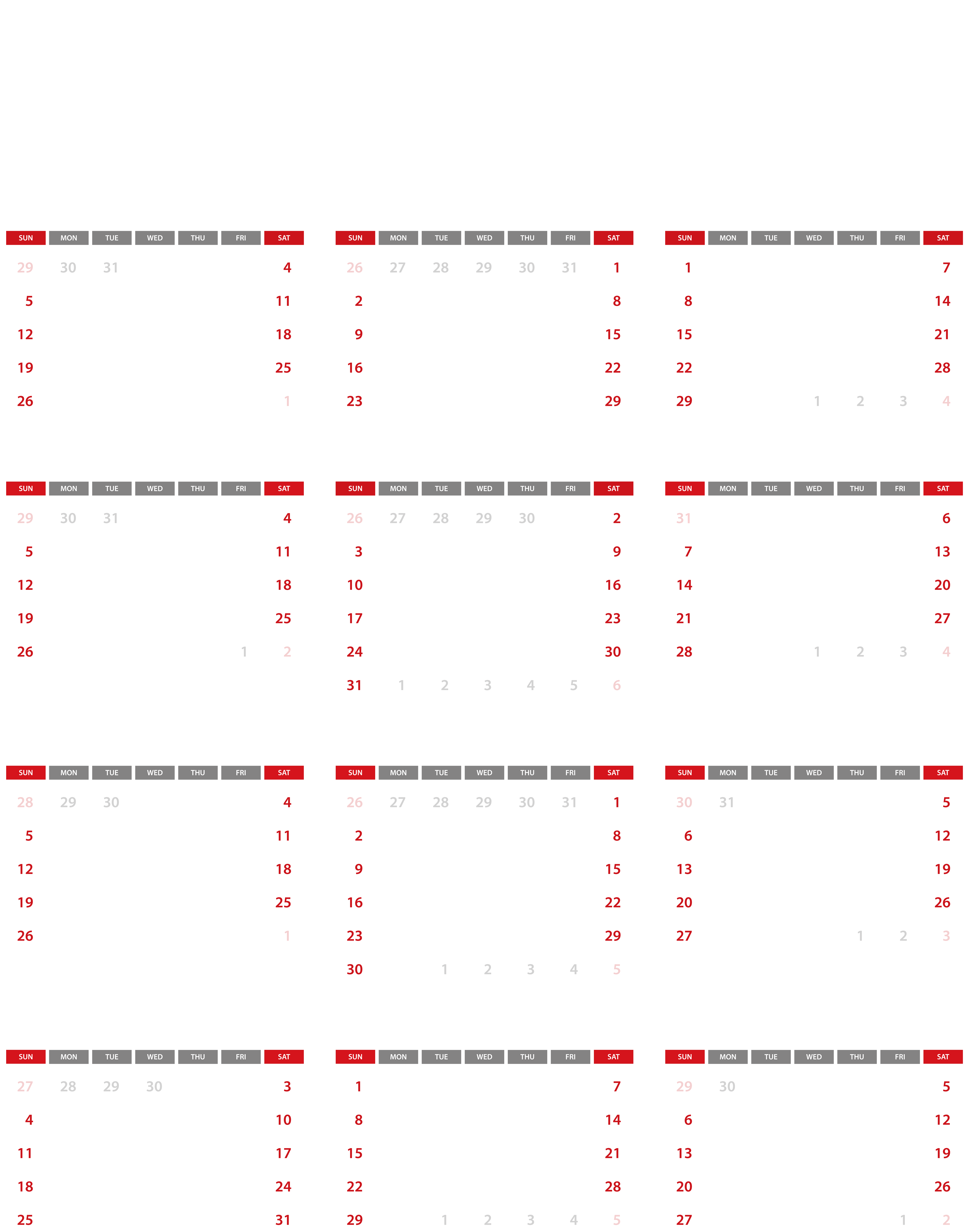 Calendar Transparent PNG Clip Art Image