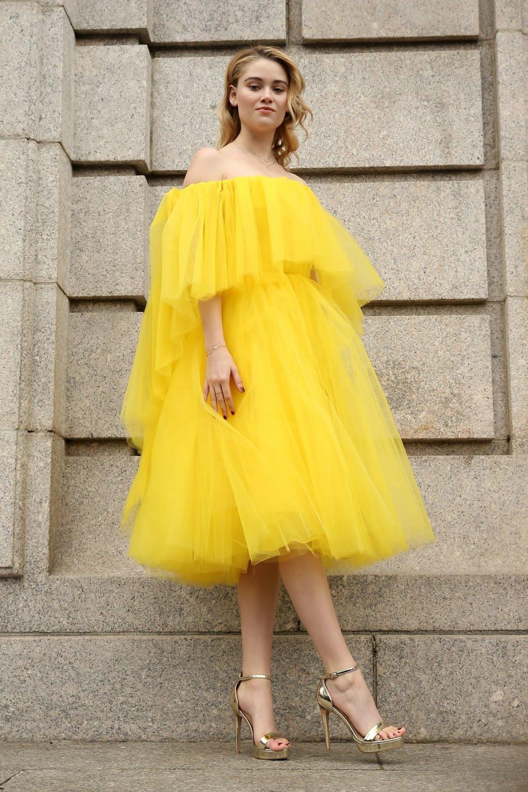 Virginia Gardner At Carolina Herrera Fall Winter 2019 fashion Show
