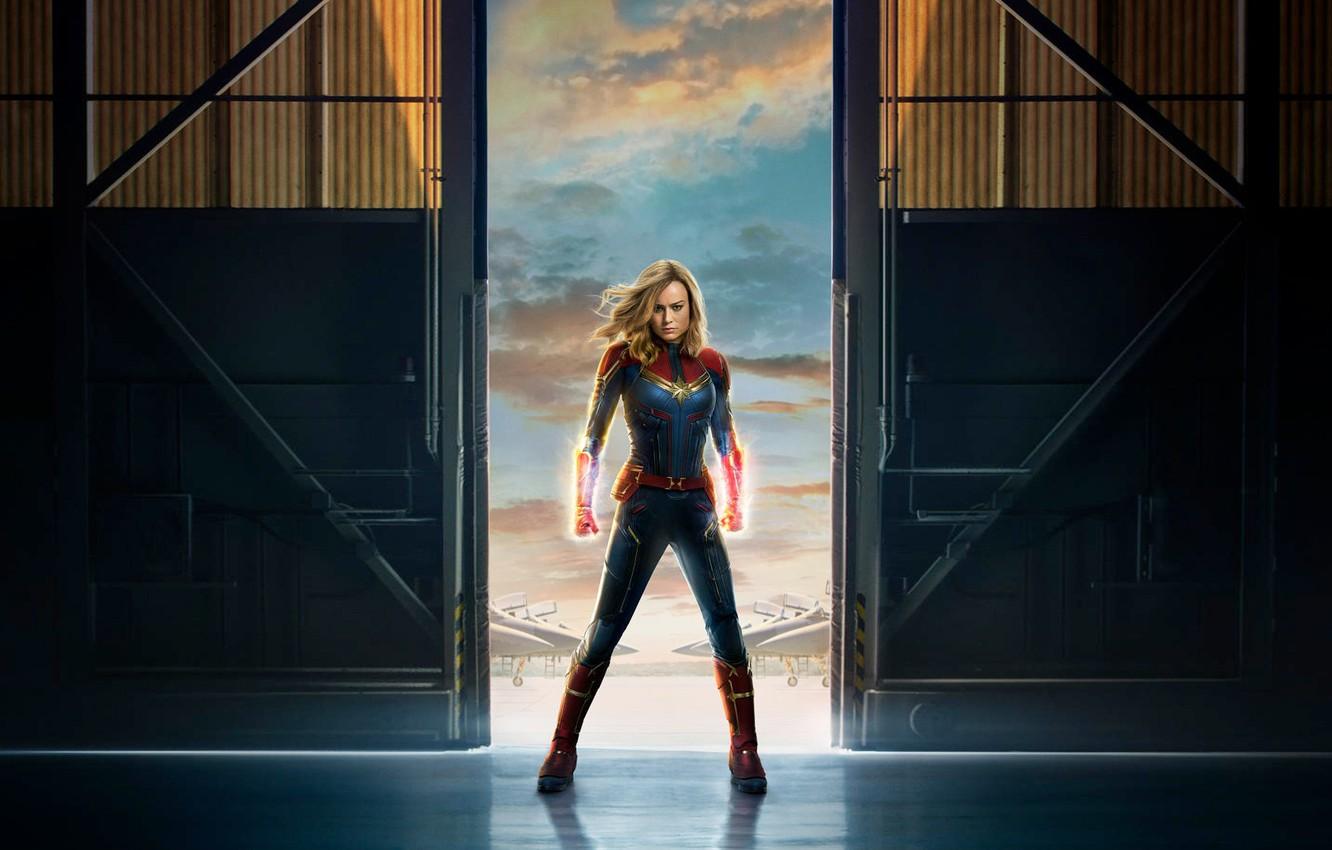 Wallpaper Film, Carol Danvers, Captain Marvel, Brie Larson, 2019