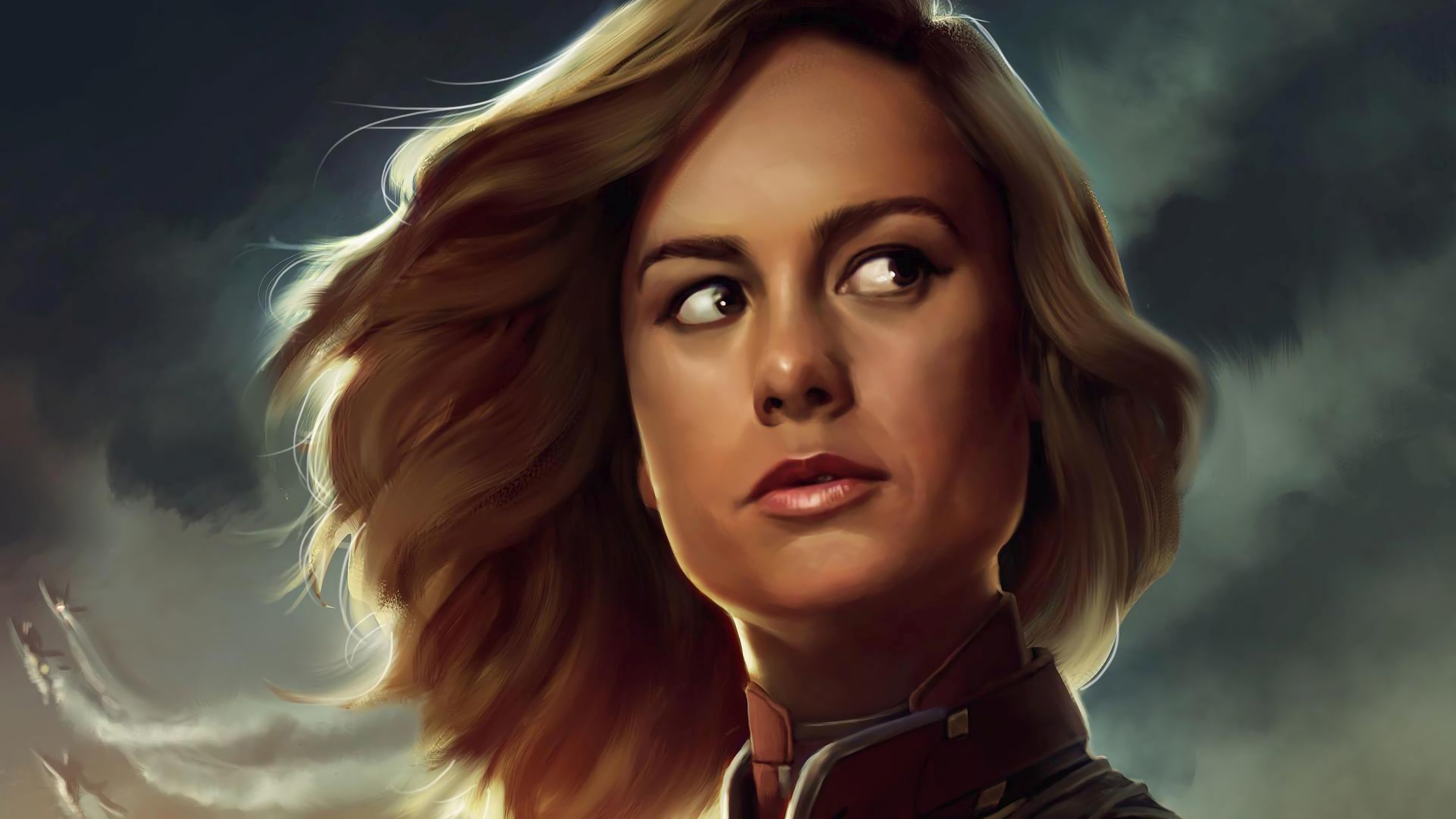 Wallpaper 4k Captain Marvel Carol Danvers Brie Larson Movie 2019 4K