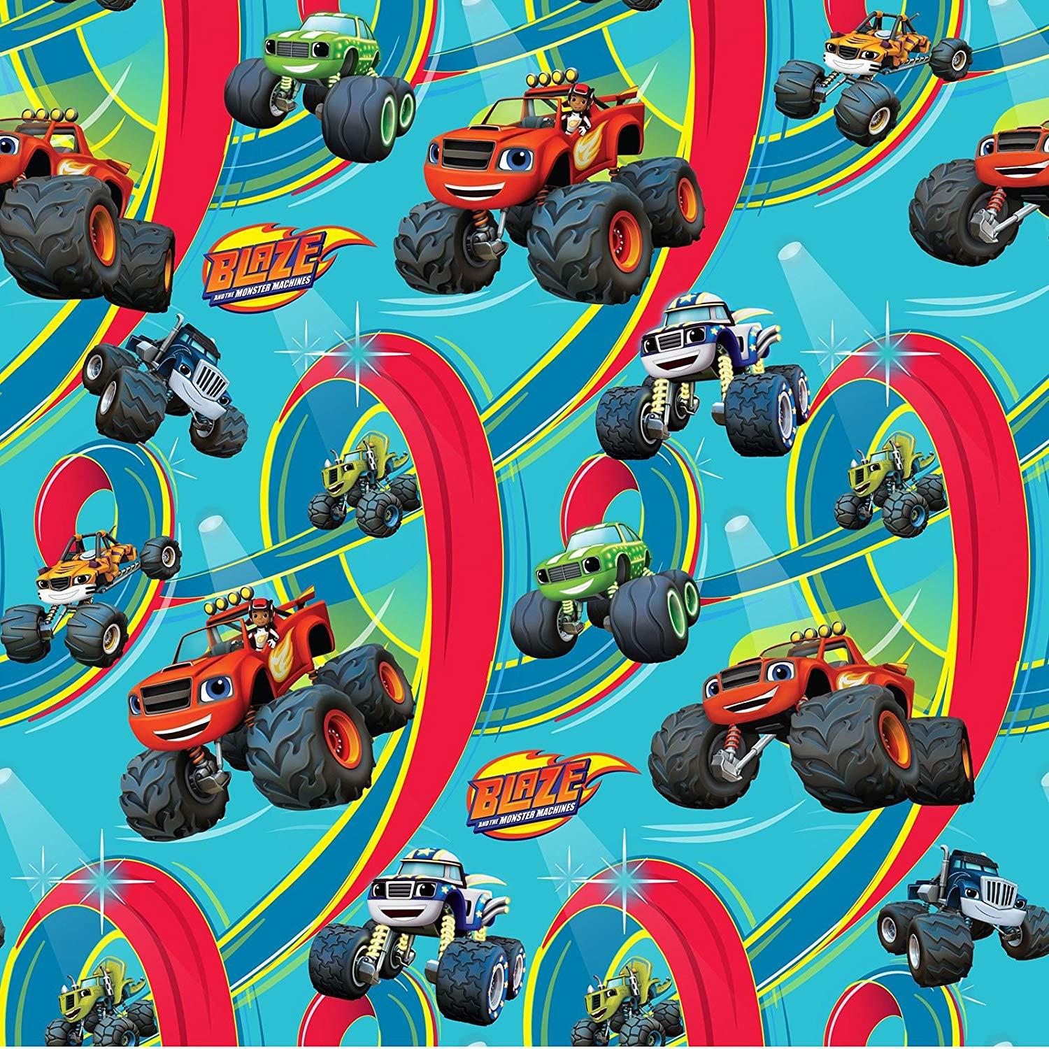 Blaze & The Monster Machines Wallpaper 10m: Amazon.co.uk: Kitchen & Home