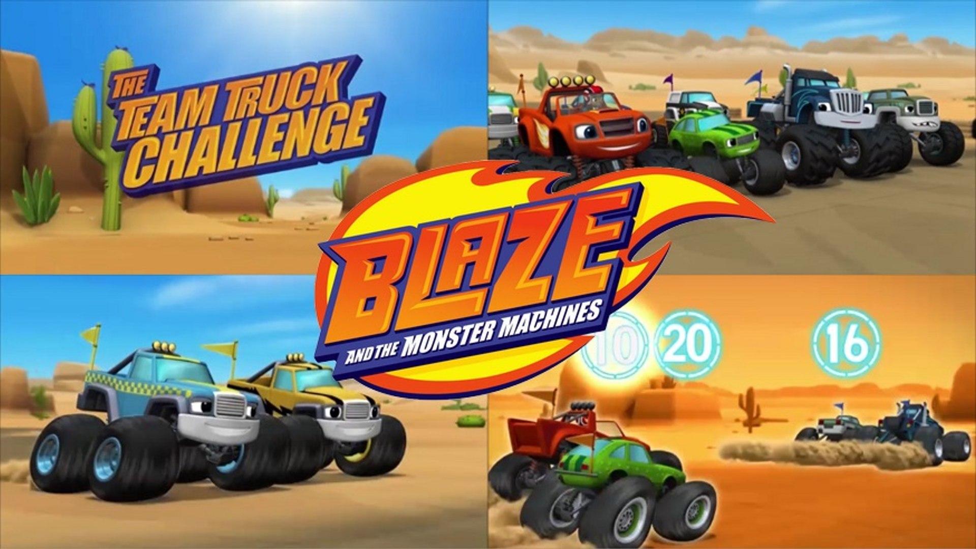Blaze and the Monster Machines ( Team Truck Challenge ) Episode 9