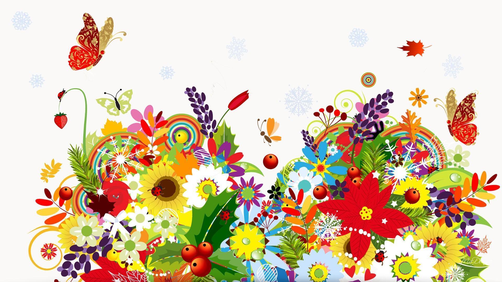 Spring Summer Fall Winter HD desktop wallpaper, Widescreen, High Definition