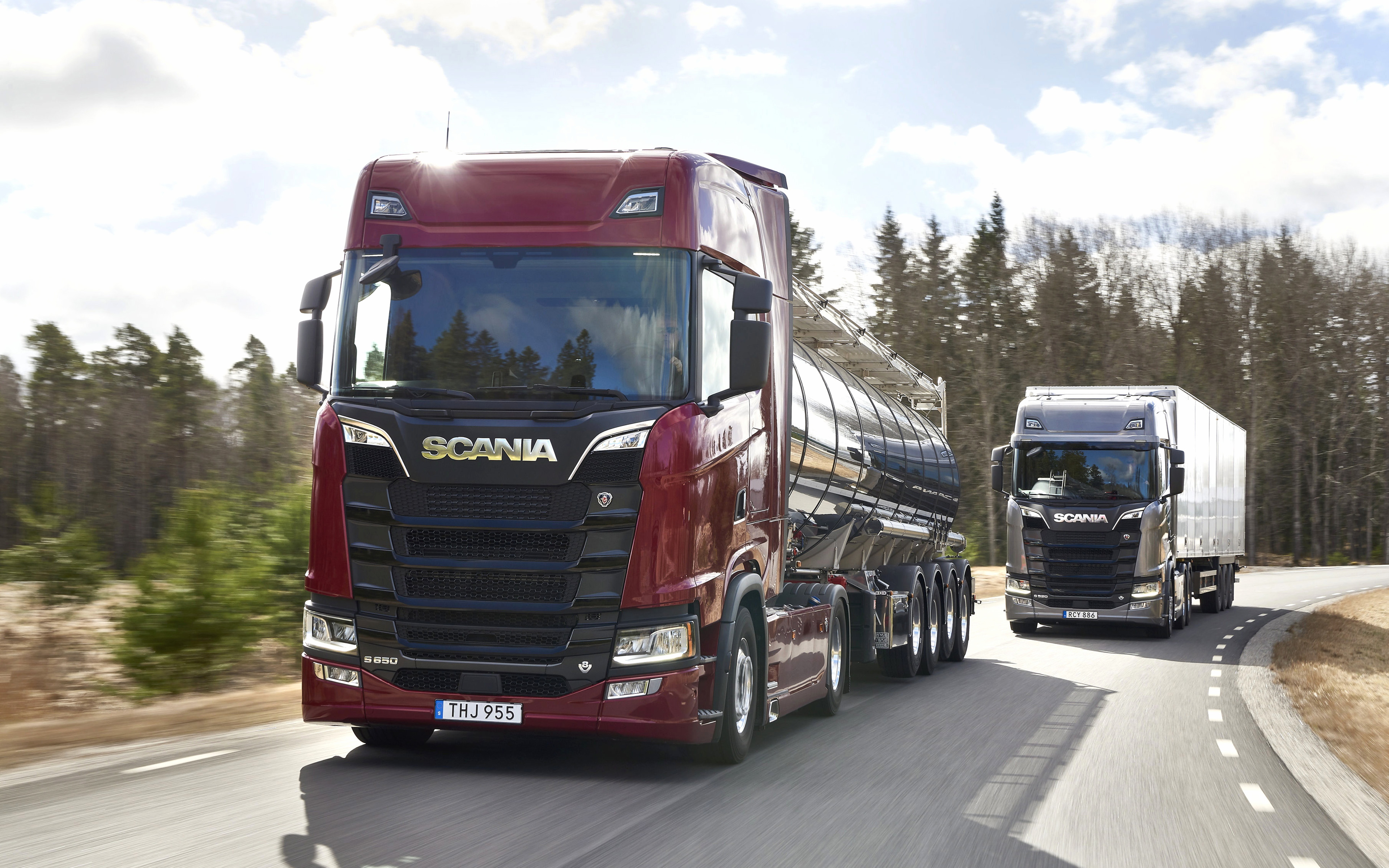 Download wallpaper Scania S LKW, v new trucks