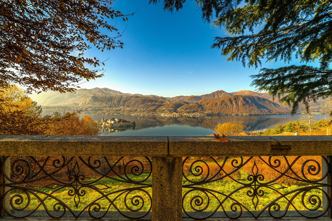 Image Italy Lake Orta Isola San Giulio Orta San Giulio Piedmont