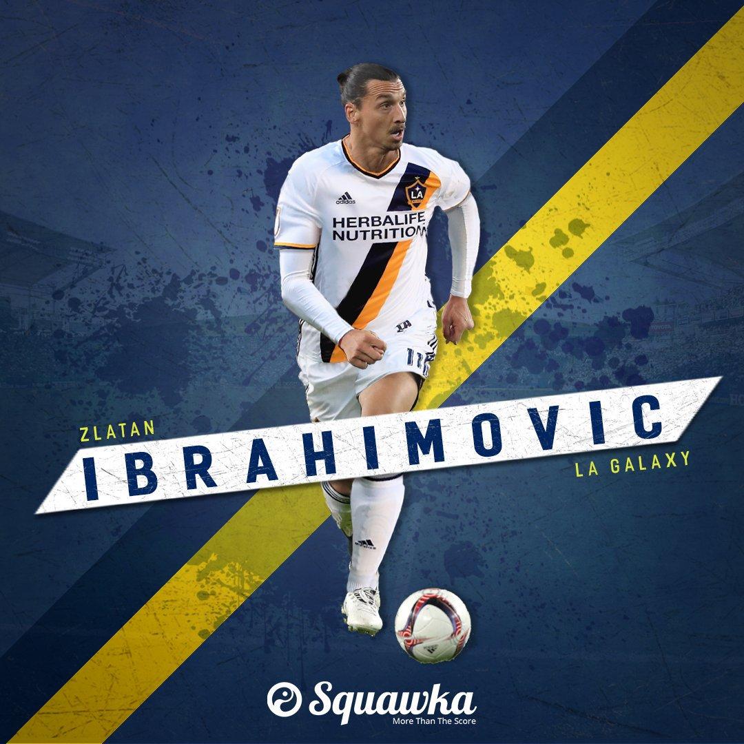 Zlatan Ibrahimovic: Zlatan Ibrahimovic comes on for his LA Galaxy