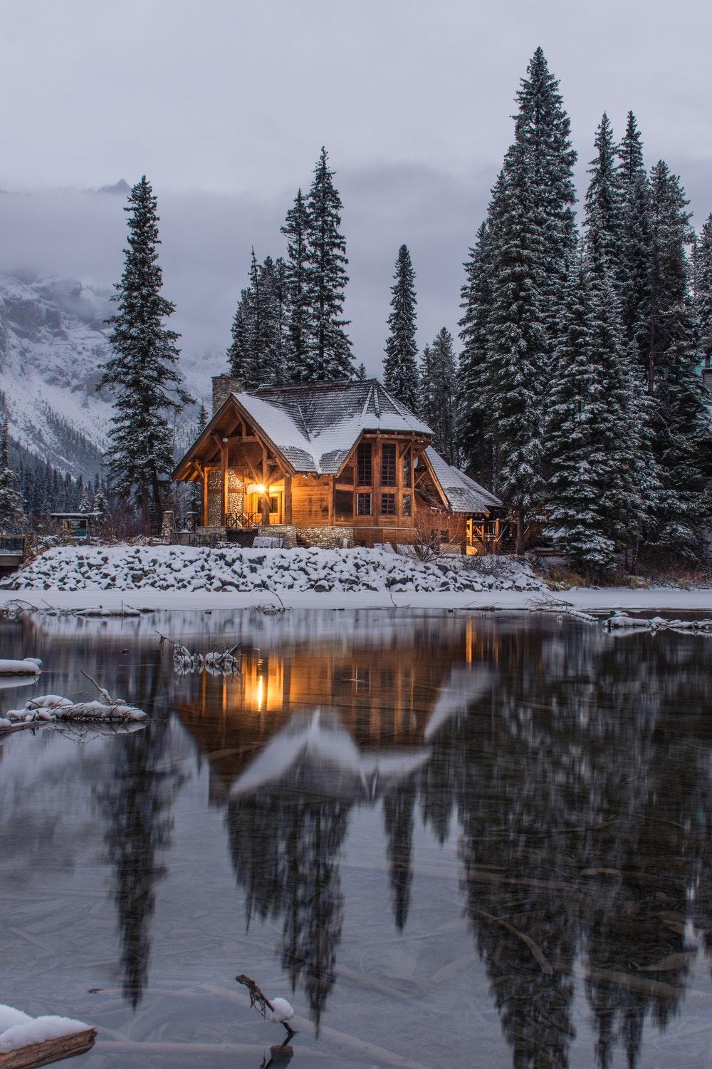 Winter House Picture. Download Free Image