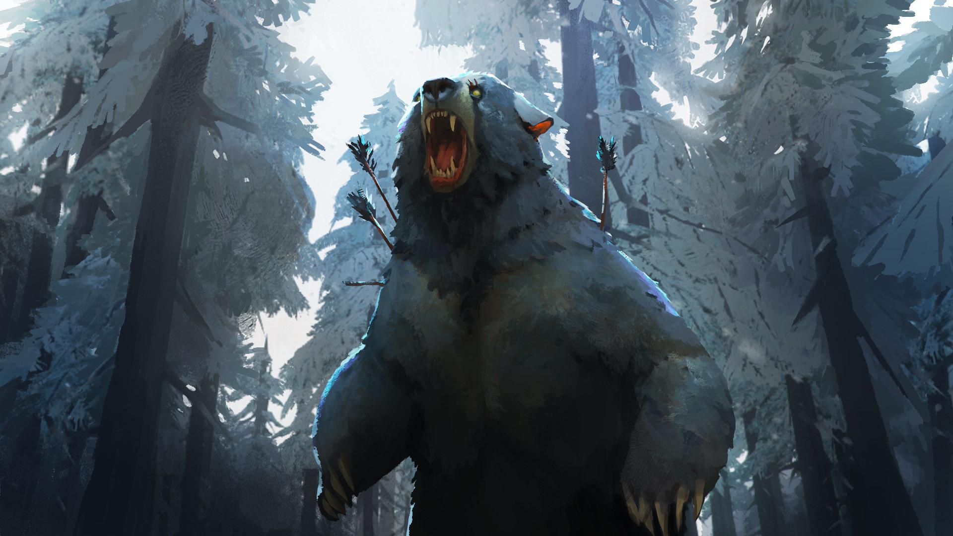 Wounded bear. Wallpaper from The Long Dark