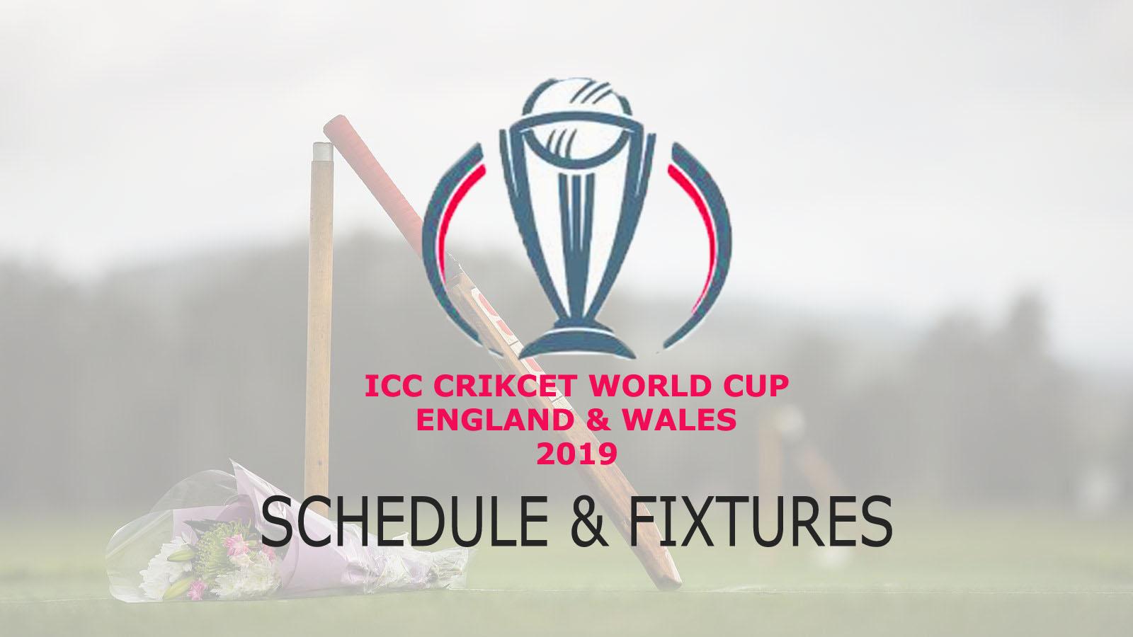 Cricket World Cup 2019 Schedule, Fixture PDF Download