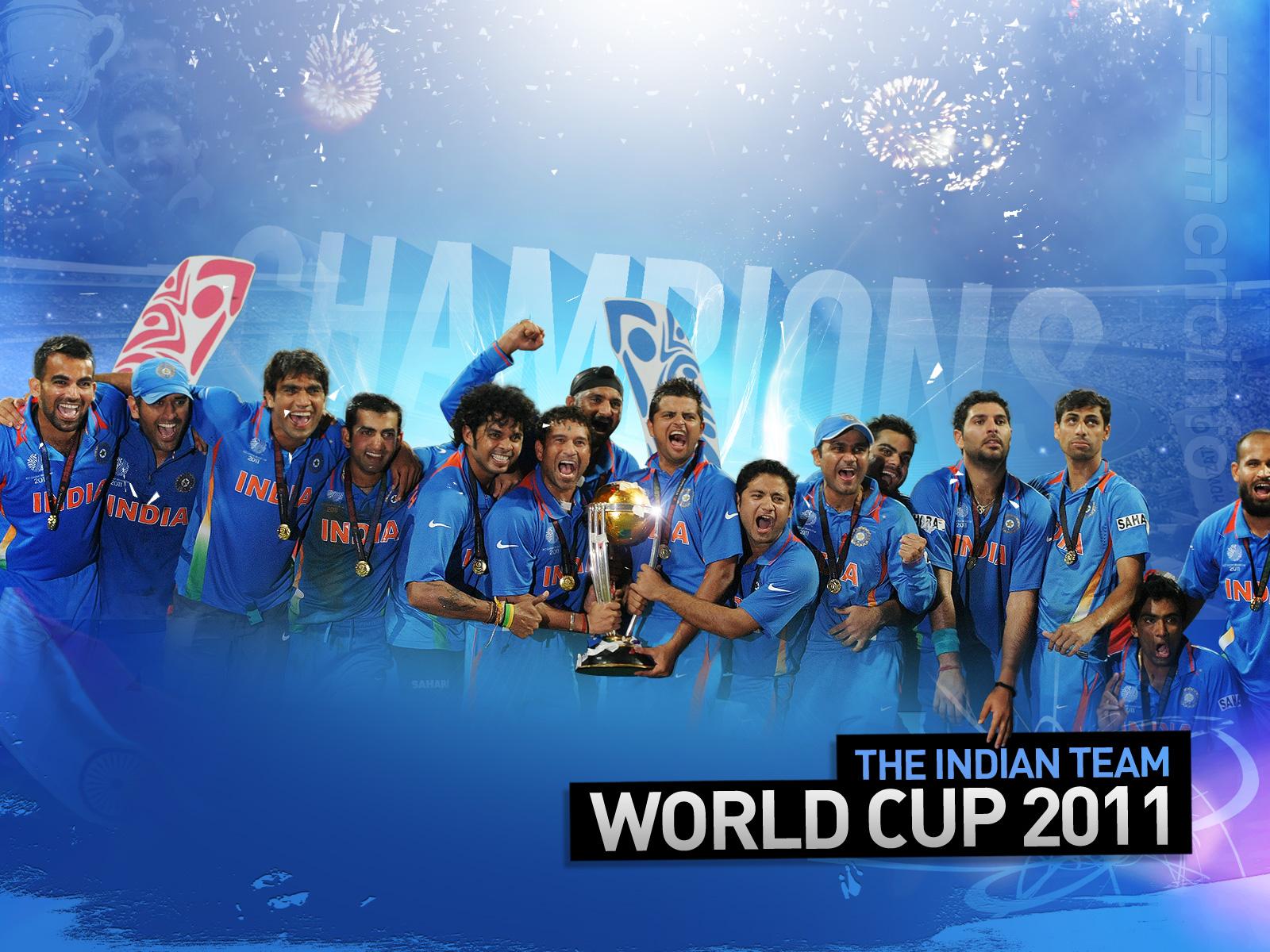 India Team World Cup 2011 Wallpaper