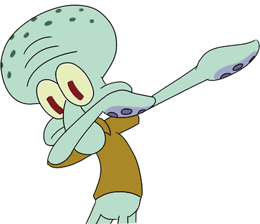 Squidward Dabbing Transparent & PNG Clipart Free Download