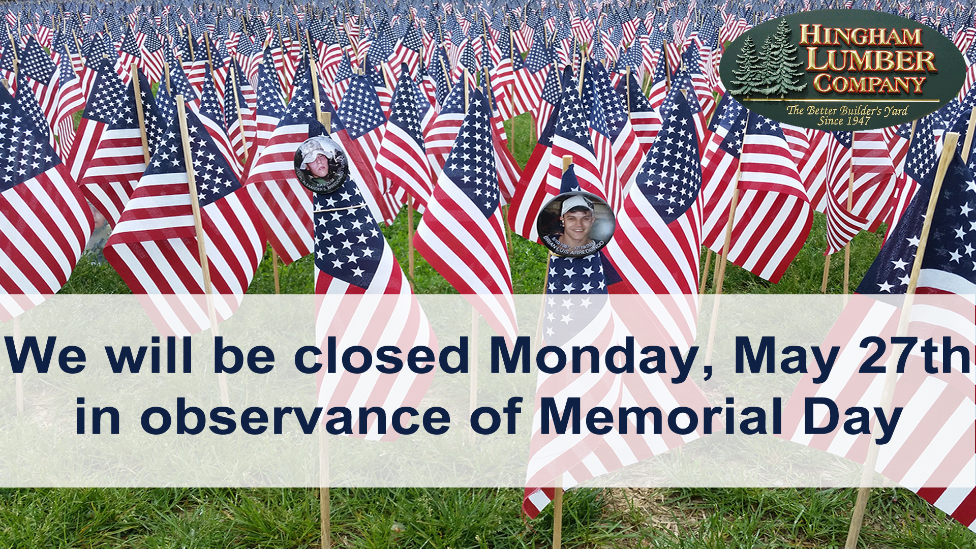 Closed Day • Hingham Lumber Company