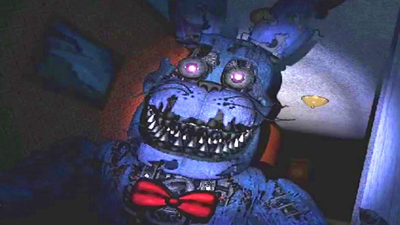 Five Nights At Freddy's 4 NIGHTMARE BONNIE JUMPSCARE FNAF 4