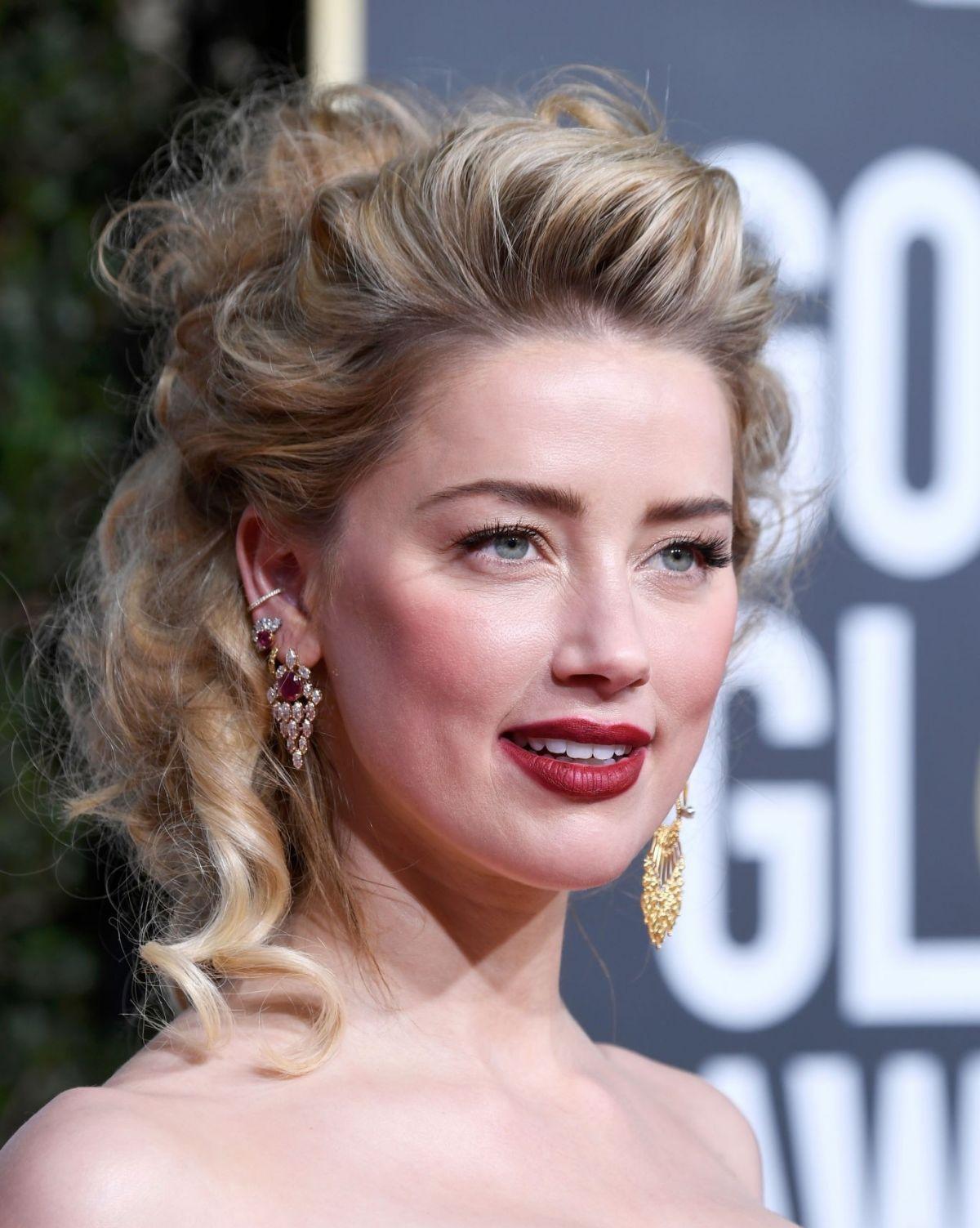Amber Heard at 2019 Golden Globe Awards in Beverly Hills
