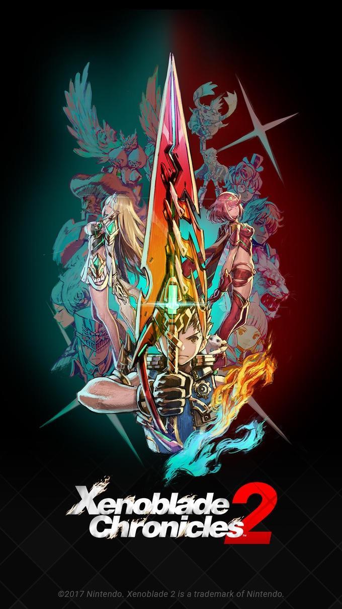 Amazing artwork fitting for a phone wallpaper Xenoblade