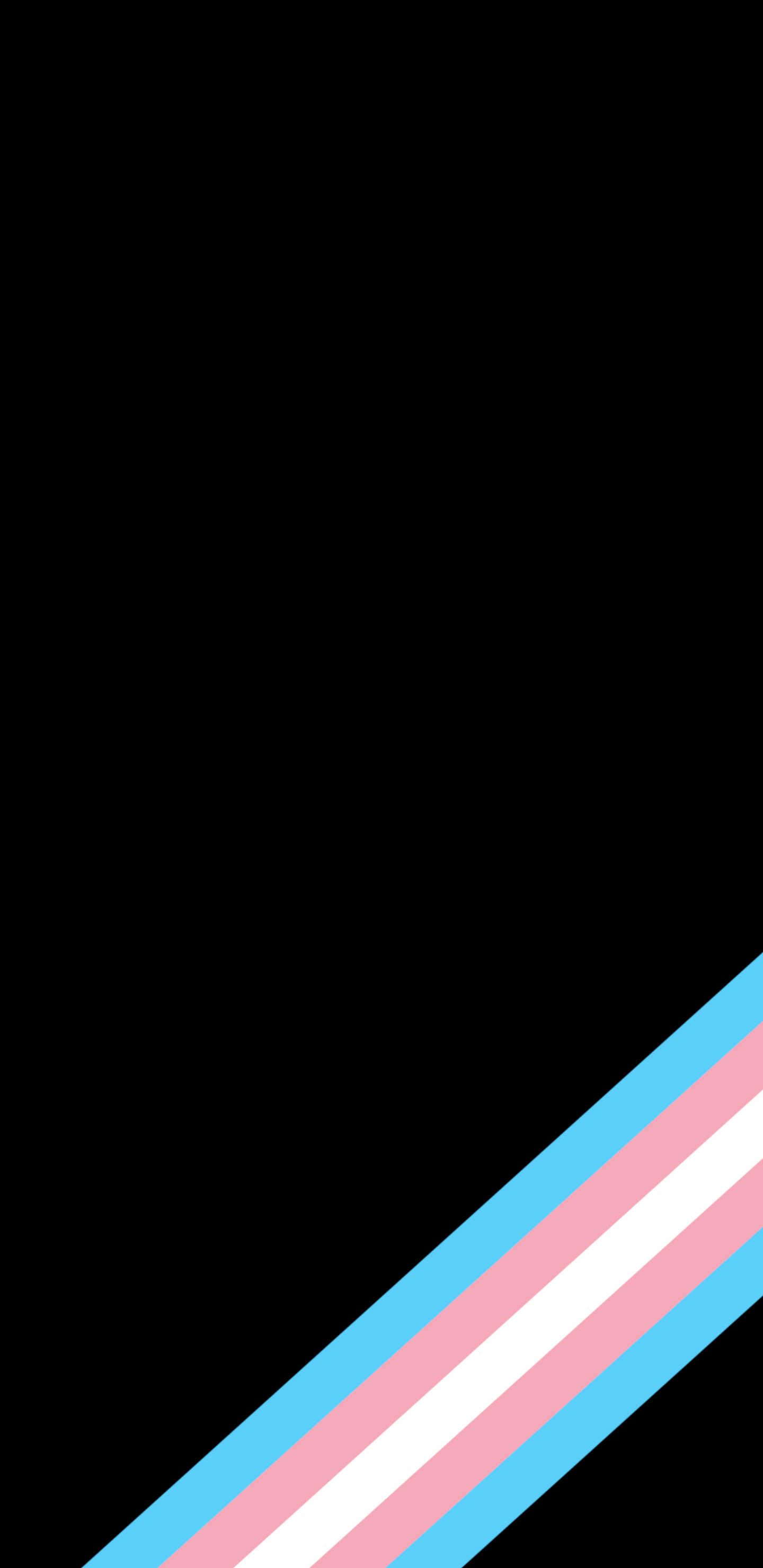 A minimal AMOLED wallpaper for the transgender community. 2960x1440