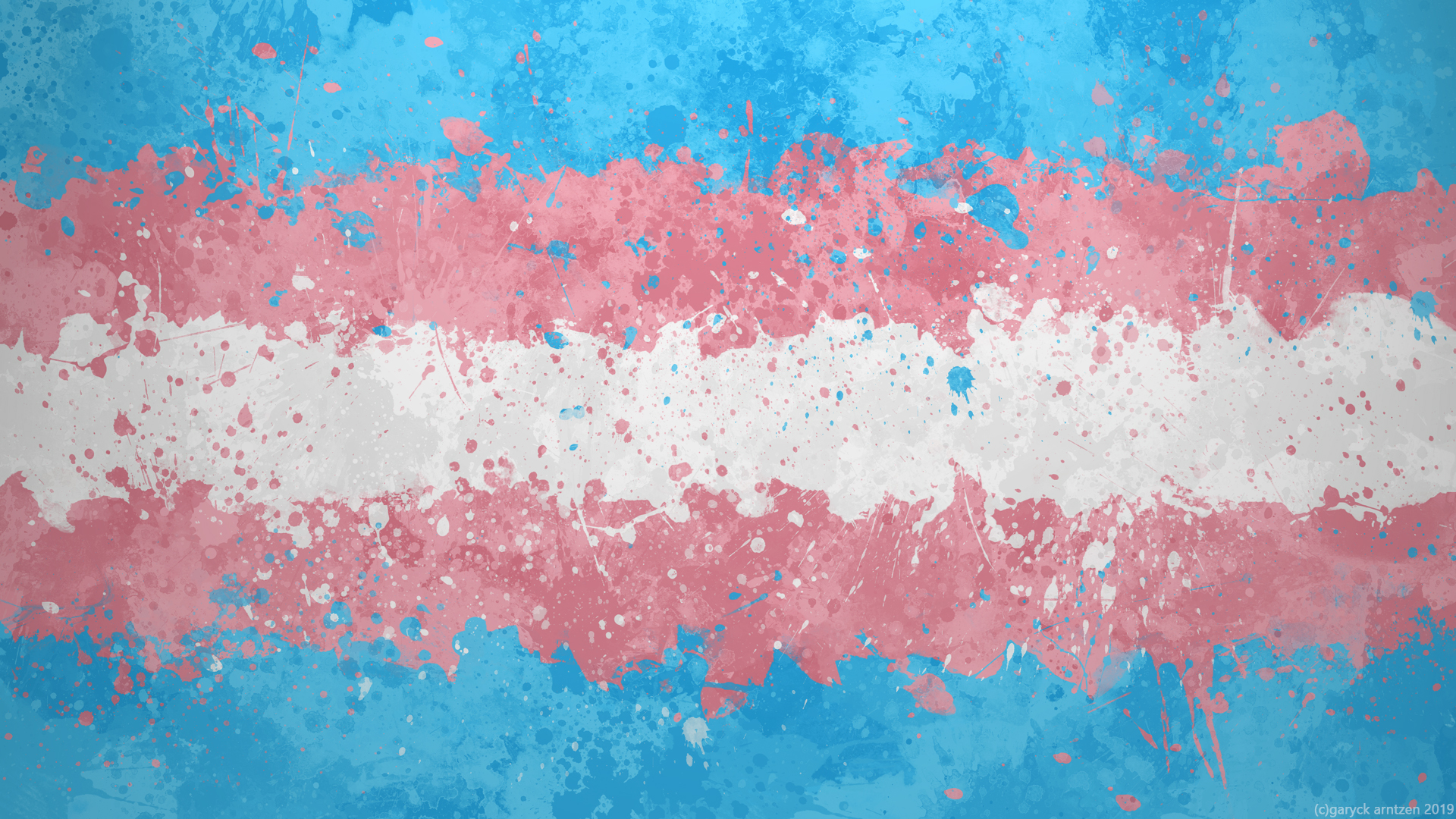 Hi R Transgender, I've Been Doing These Messy, Painterly Flag