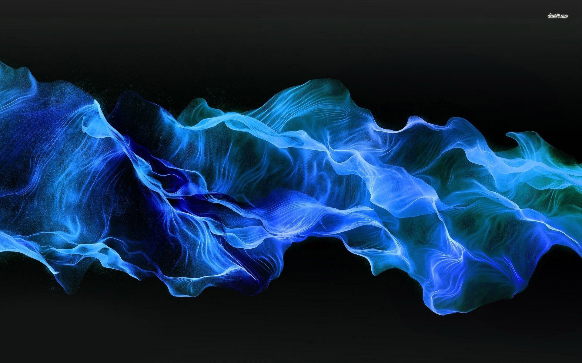 Blue Smoke Wallpaper