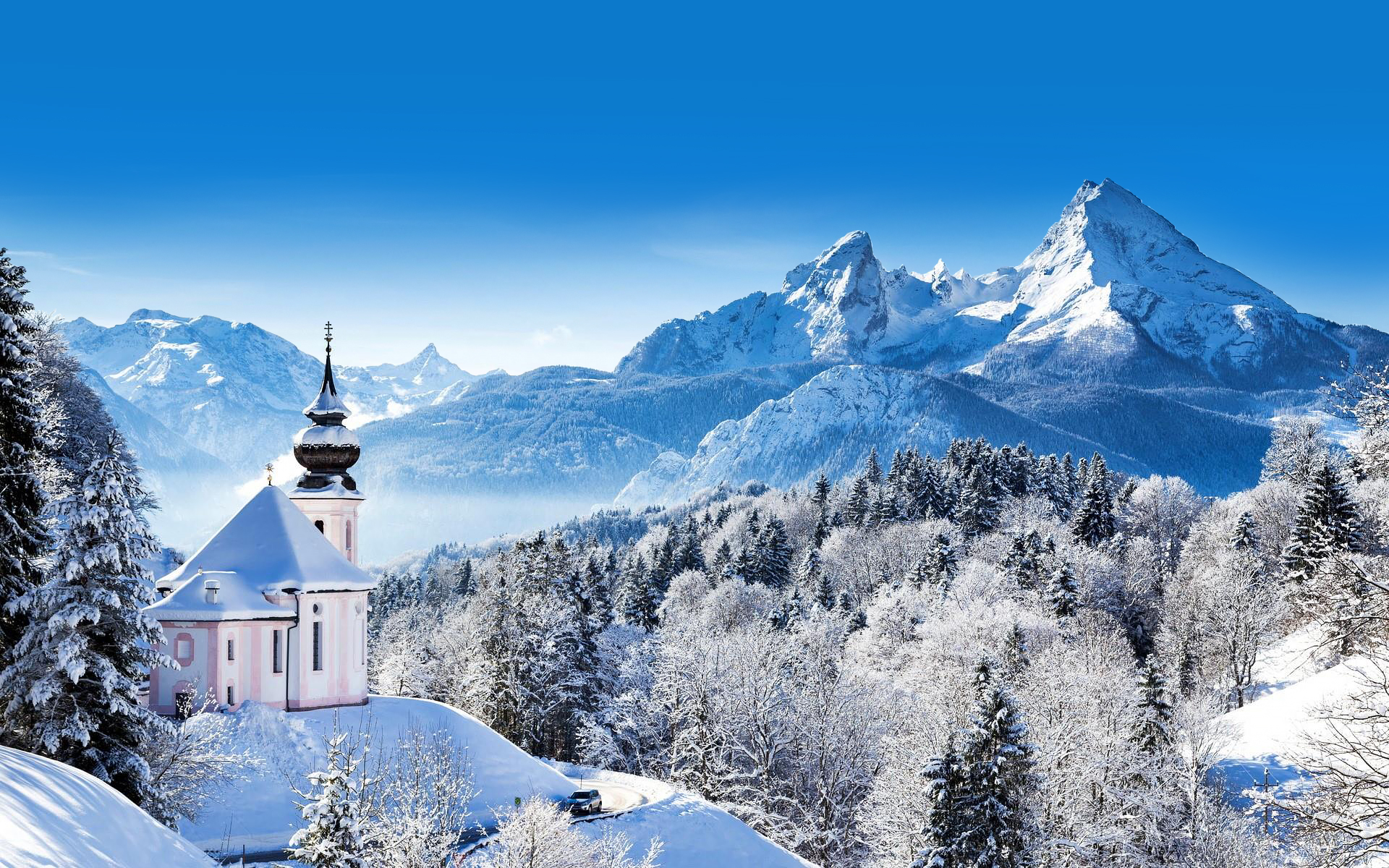 Daily Wallpaper: Winter in Berchtesgaden, Germany. I Like