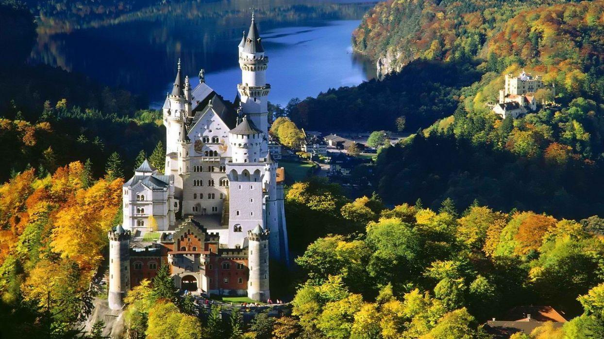 Germany Bavaria Neuschwanstein Castle wallpaperx1080