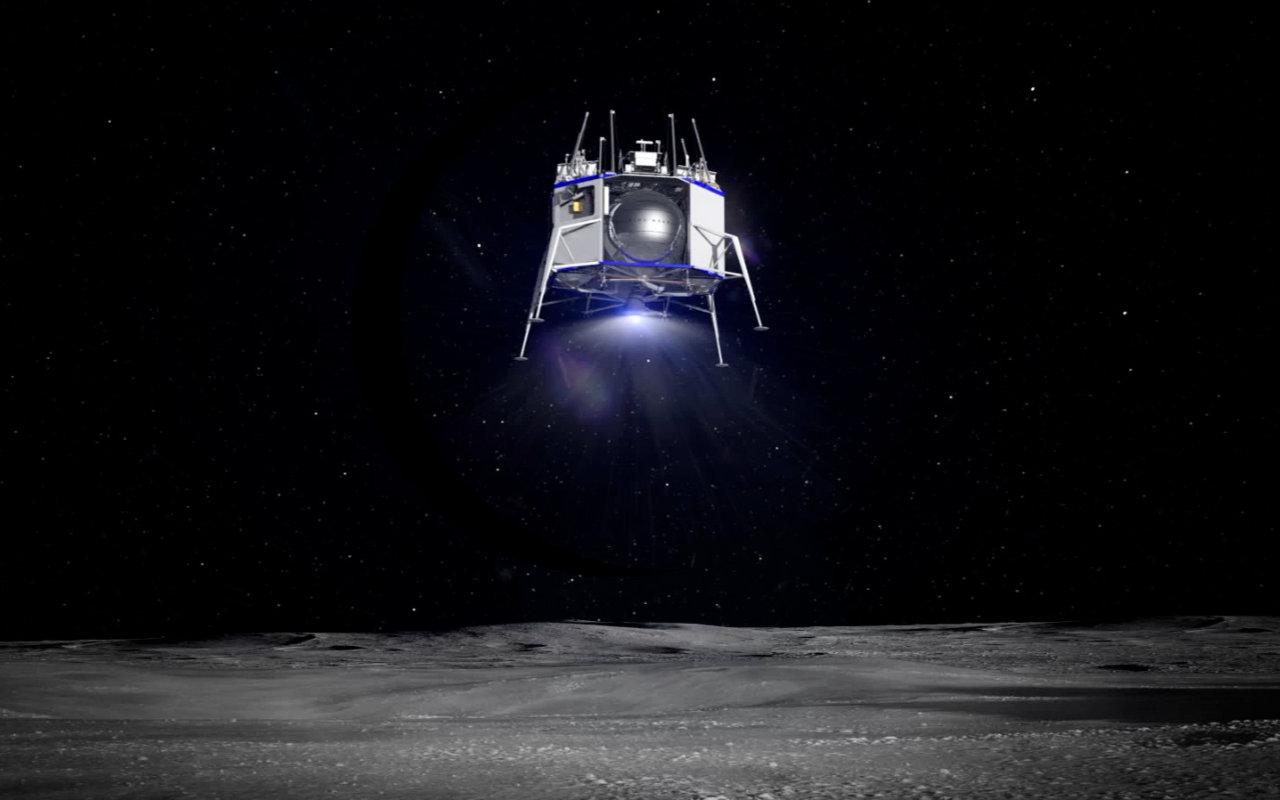Blue Origin Unveils Lunar Lander 'Blue Moon' And BE 7 Rocket Engine
