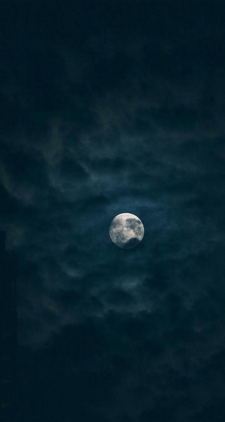 iphone #wallpaper #minimal #sky #blue #night # moon #dope. iPhone