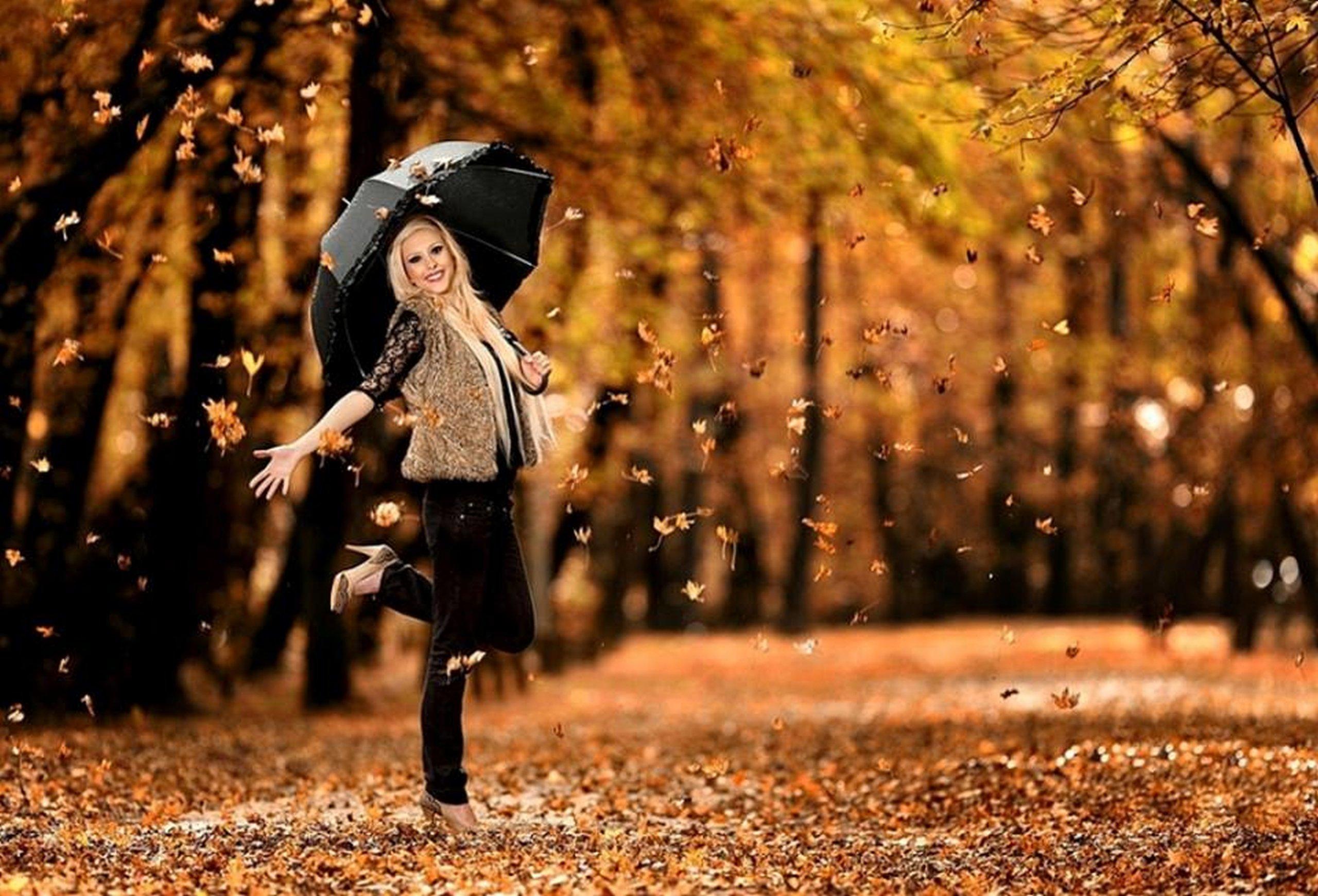 Girl And Fall Wallpapers - Wallpaper Cave