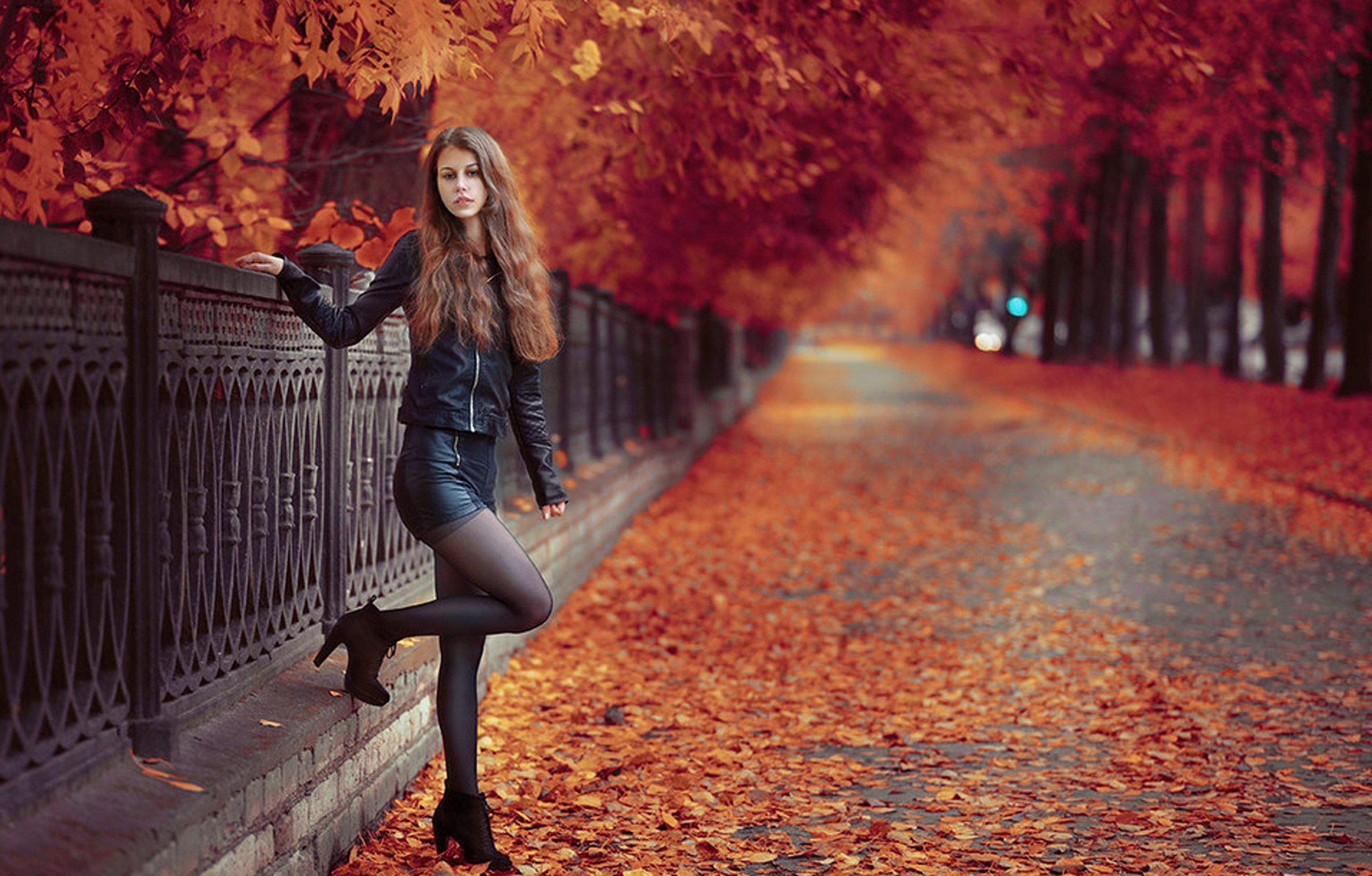 Girl And Fall Wallpapers - Wallpaper Cave