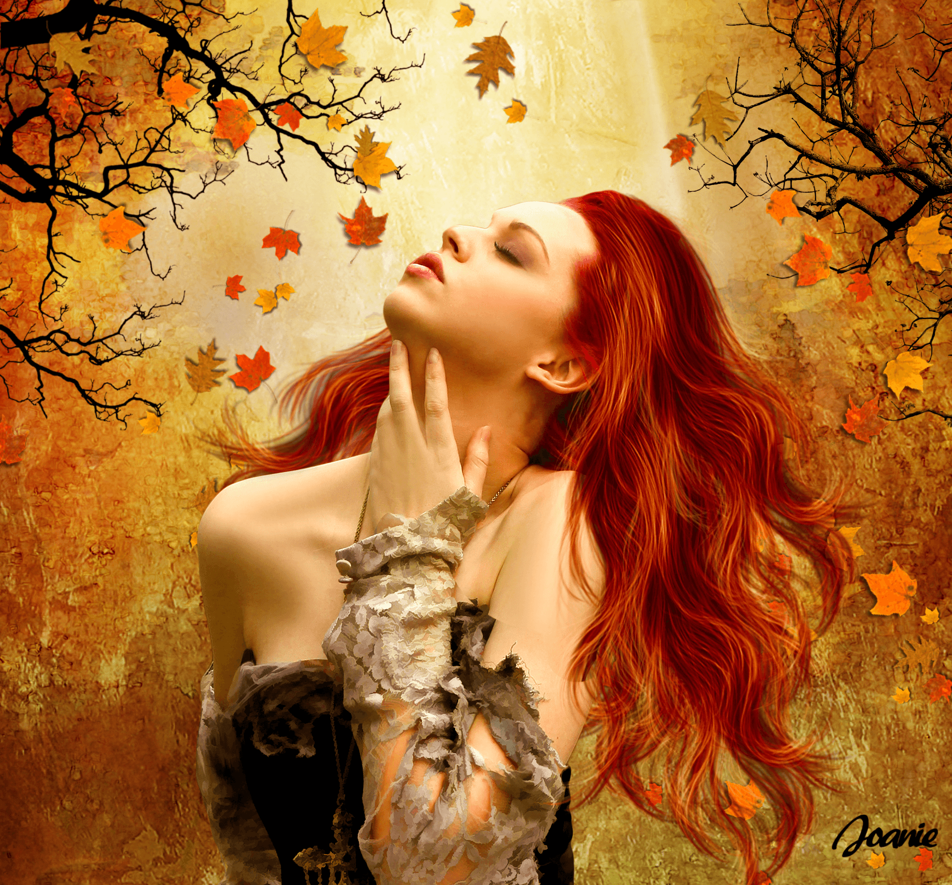 Autumn Girl HD Wallpaper