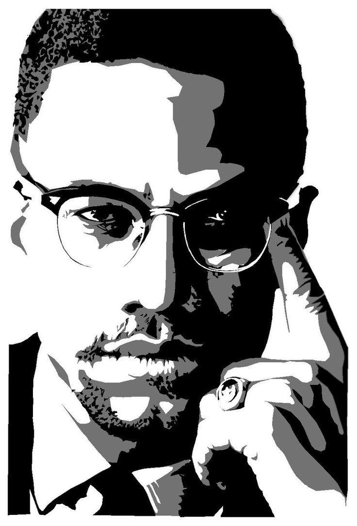 Malcolm X. Art & Tatts. Malcolm x, Cartoon art, Art