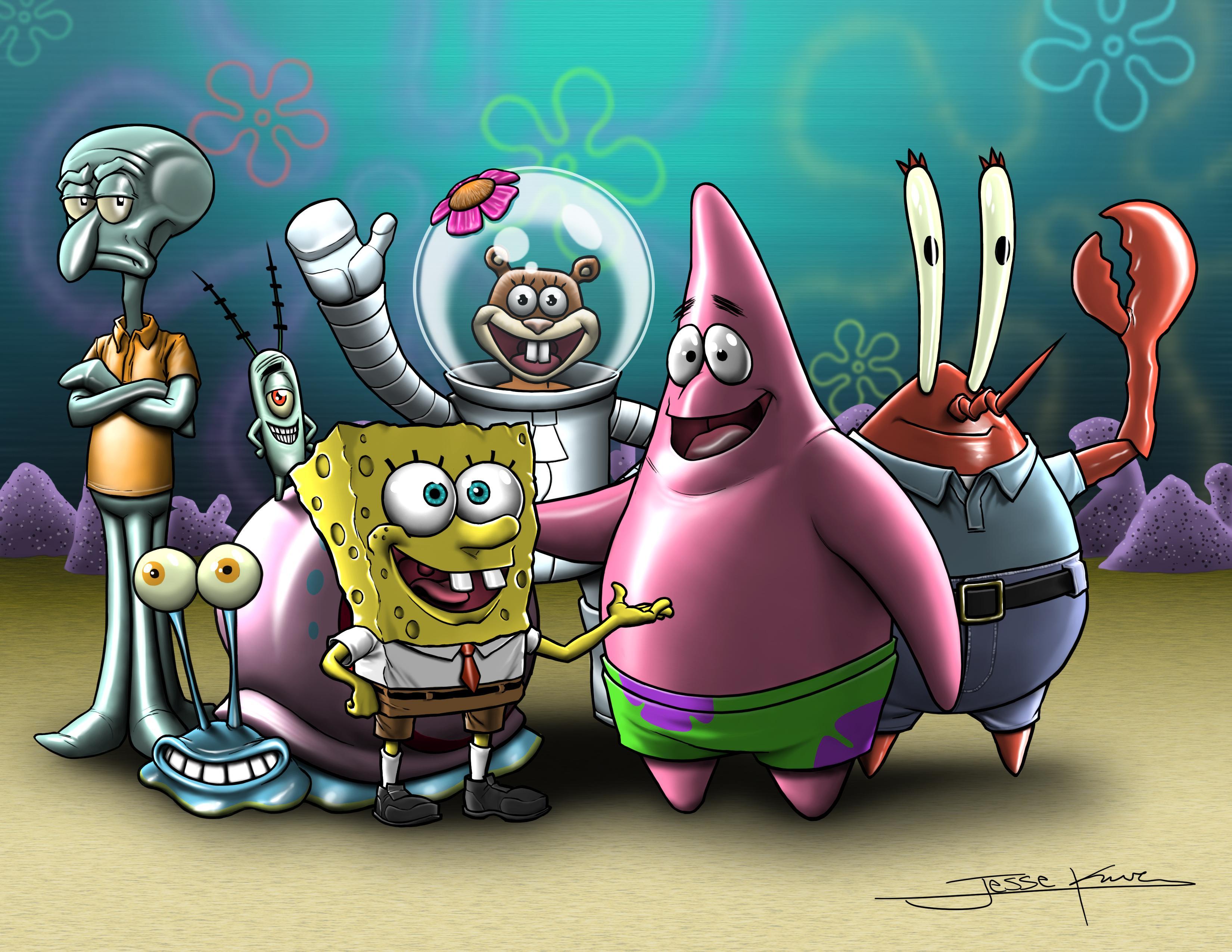 Kartun: Spongebob and friend