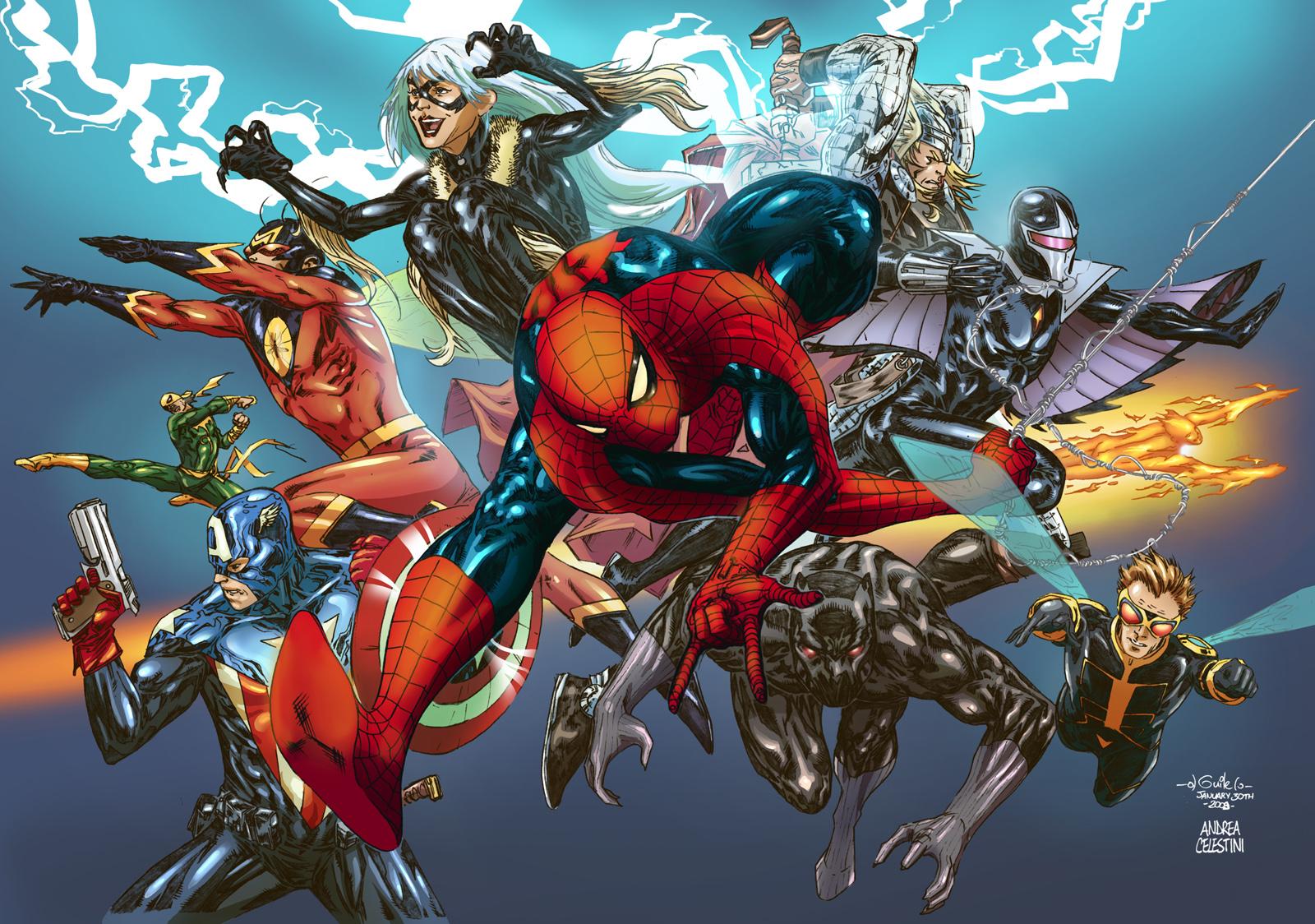 Spider Man And Friends. Zoom Comics Comic Book Wallpaper